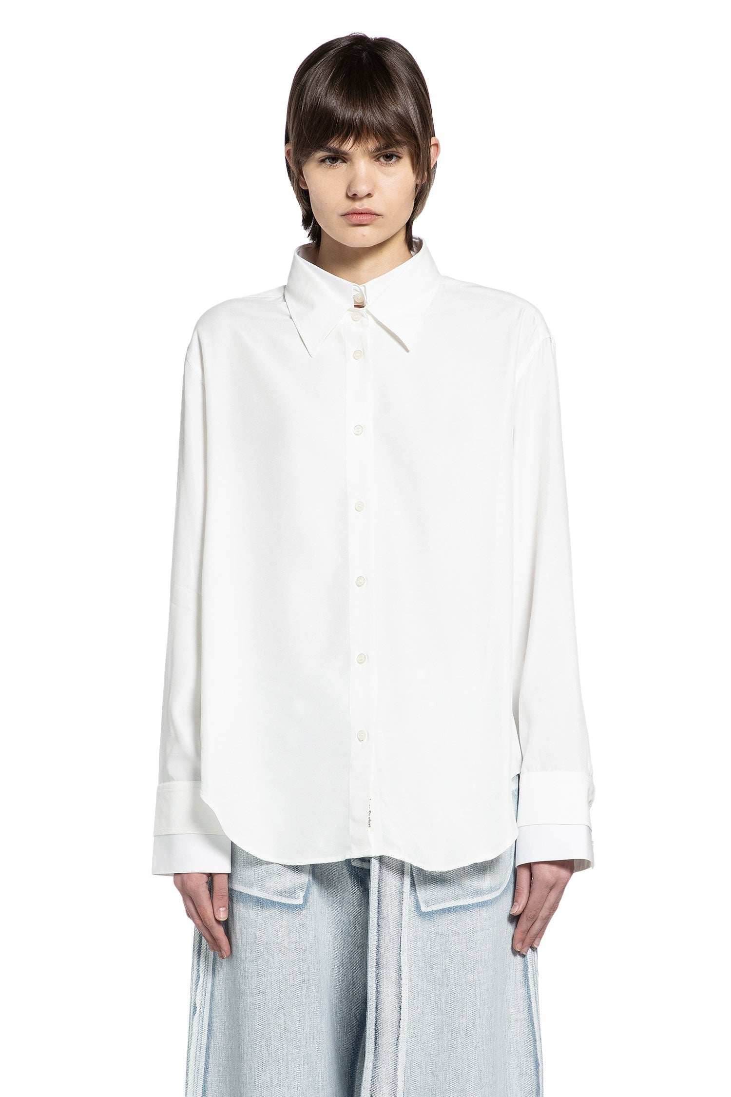 Layered Button-Up Shirt Acne studios – Гарантія оригінальності – вид ззаду