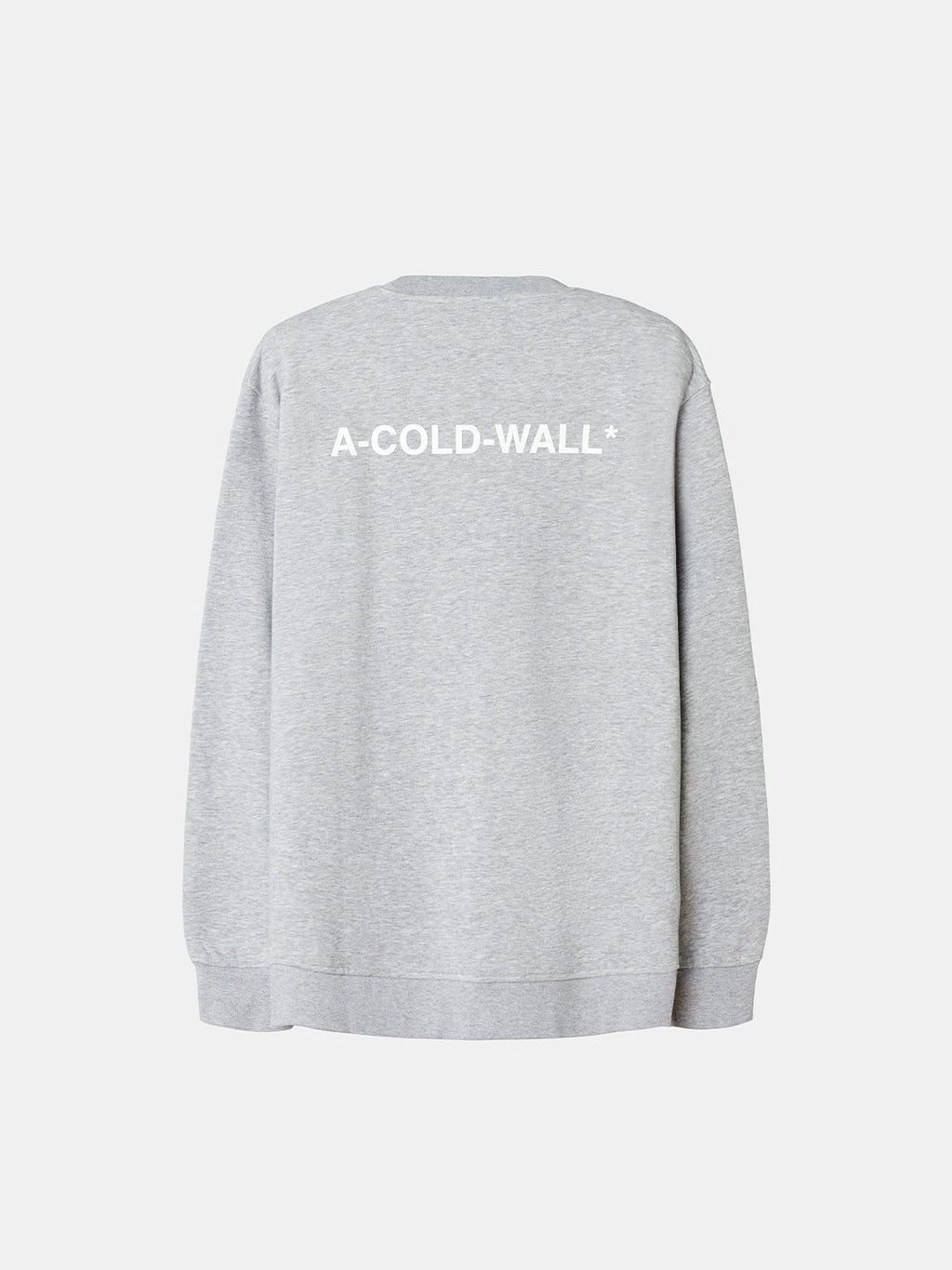 Burcham Logo Crew Grey Marl A cold wall оригінал – Купити в Україні – вид ззаду