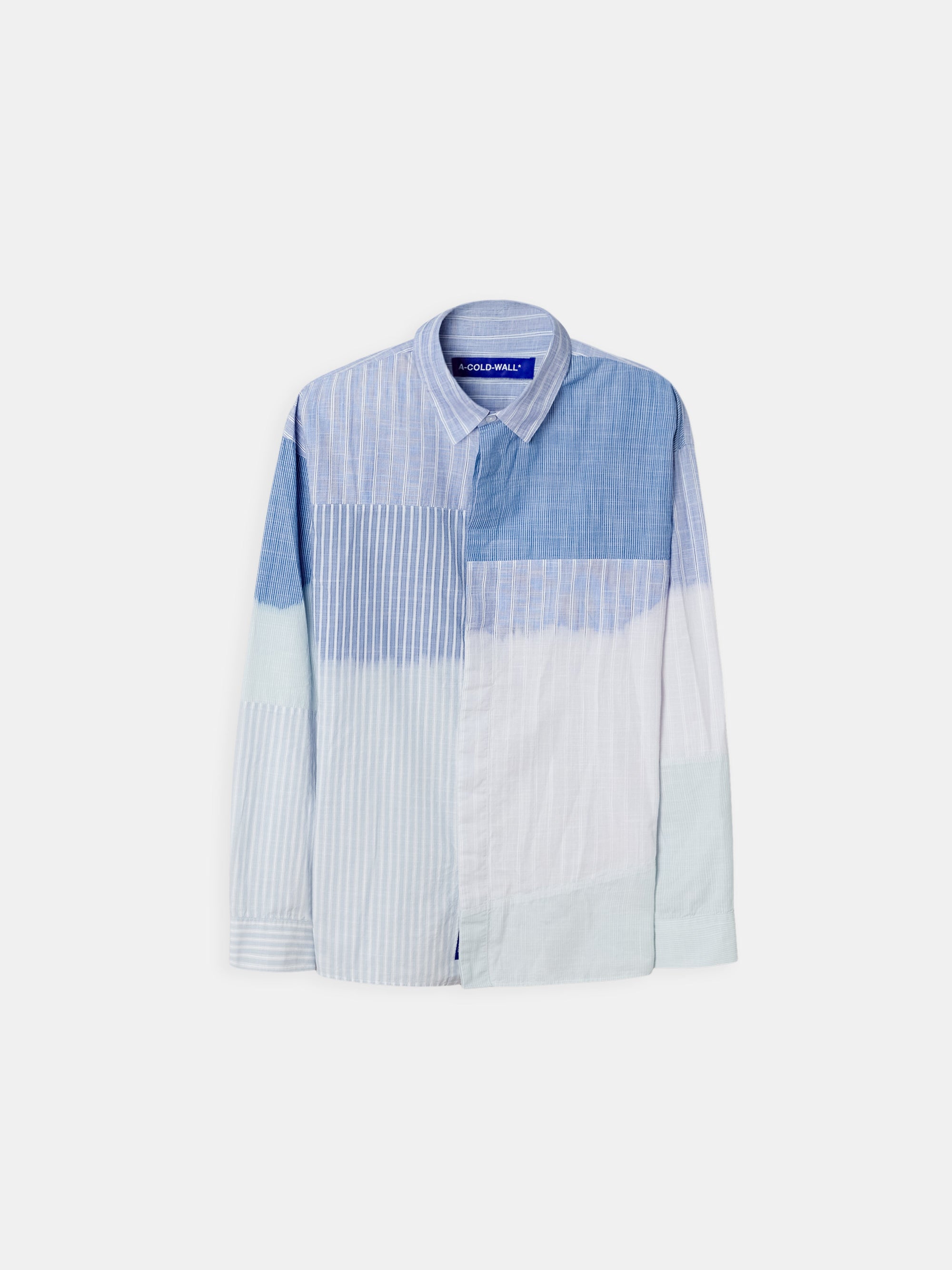 Fade Out Stripe Shirt Blue A cold wall оригінал – Купити в Україні – боковий вид