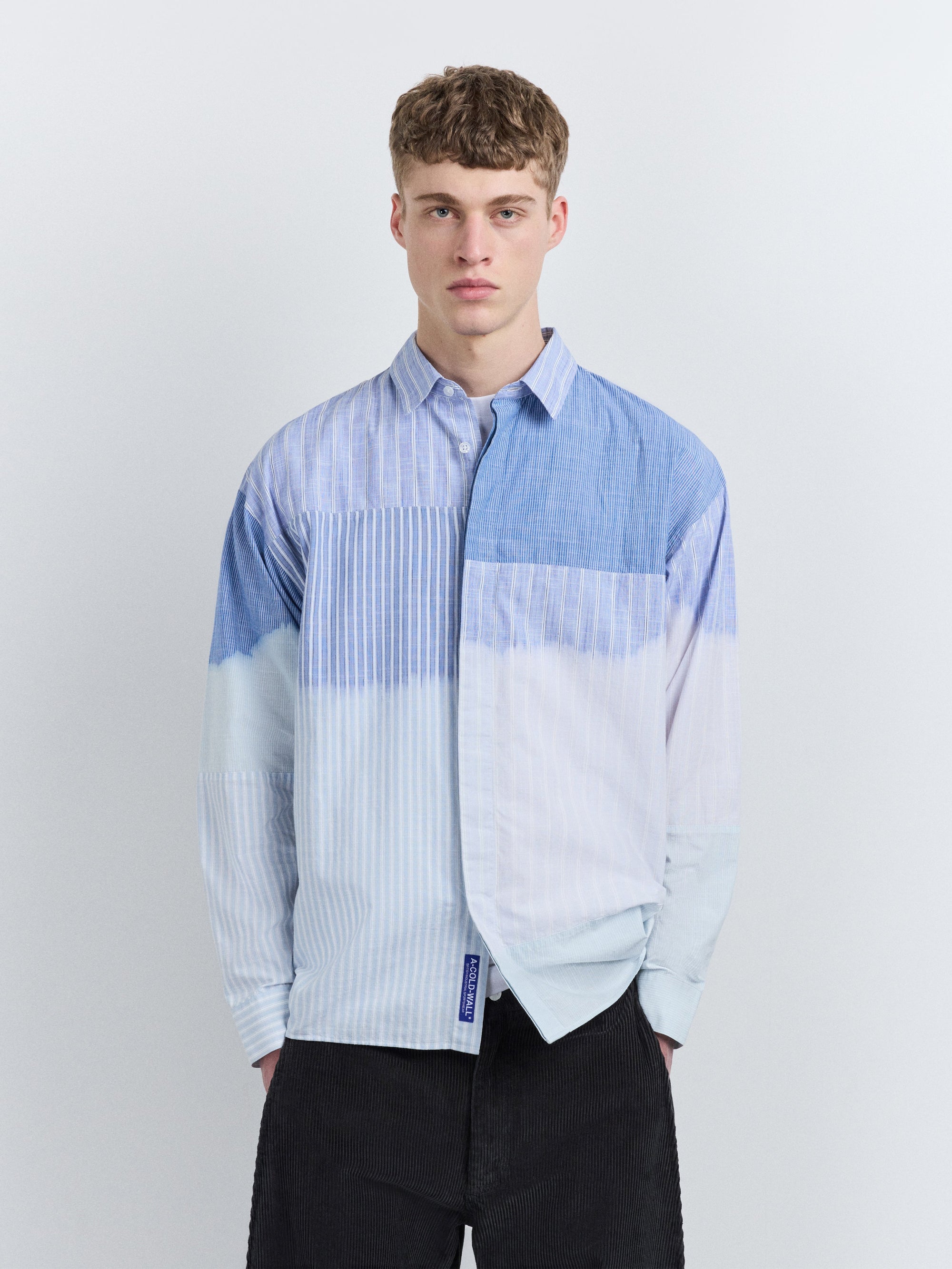 Fade Out Stripe Shirt Blue A cold wall оригінал – Купити в Україні – збільшений вид