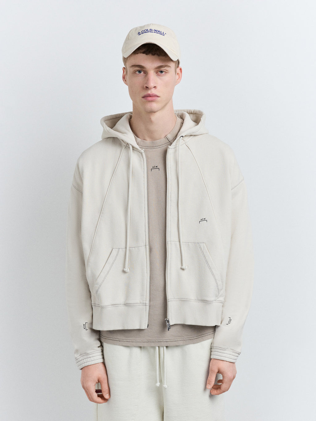 Millbank Zip Hoodie Bone A cold wall оригінал – Купити в Україні – збільшений вид