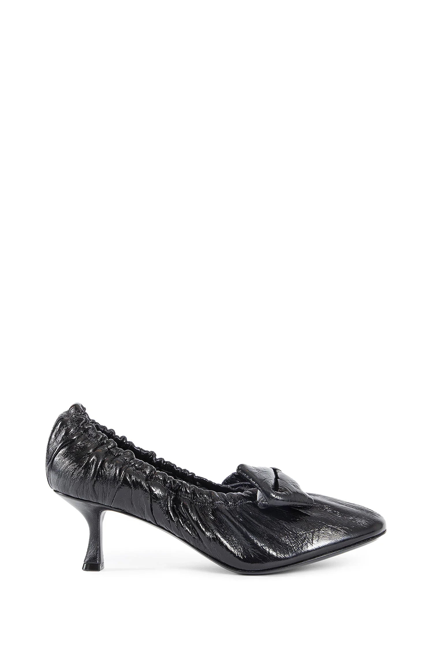 Оригінальна Shiny Nappa Leather Ballet Pumps Acne studios – боковий вид