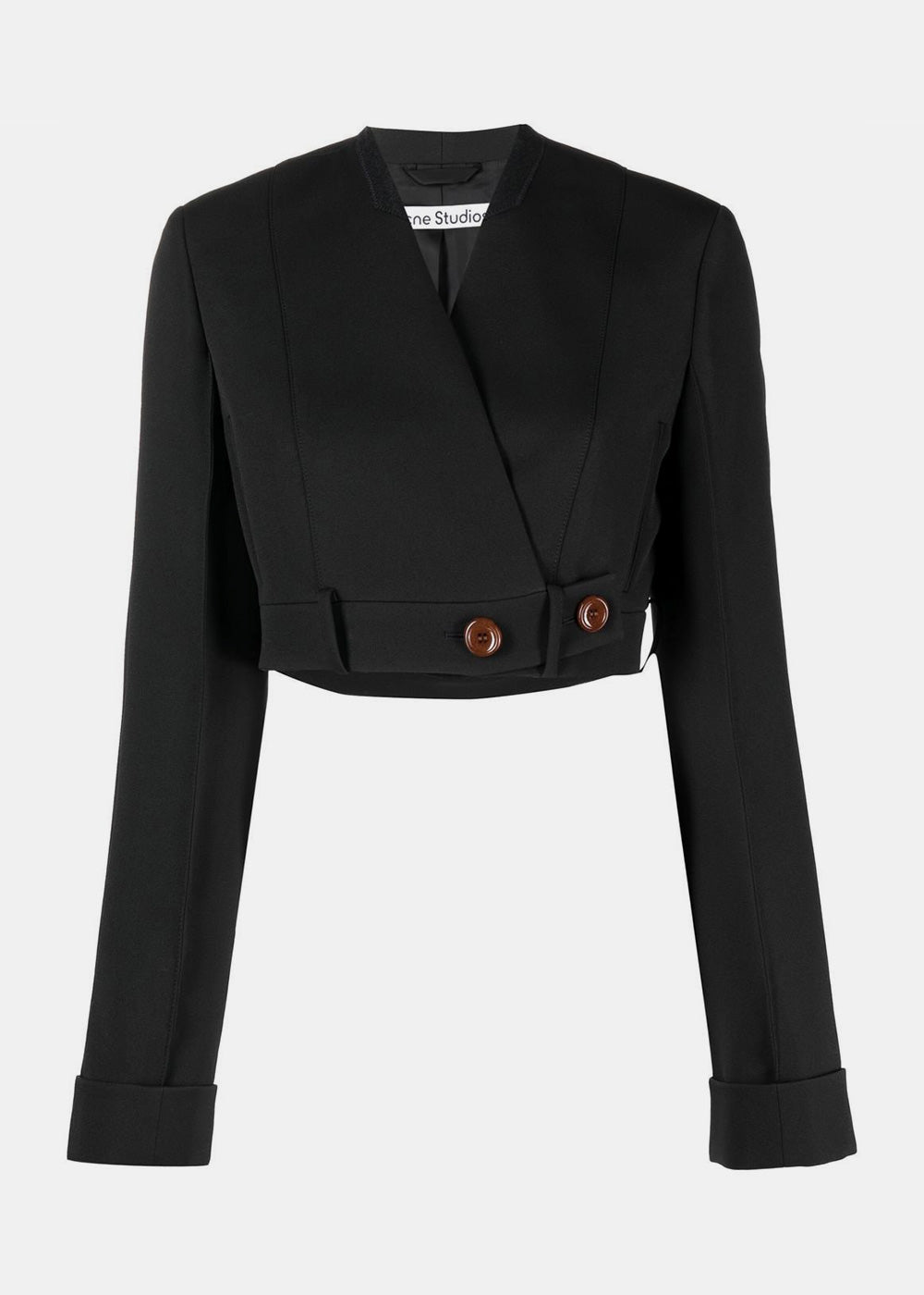 Оригінальна Black Cropped Suit Jacket Acne studios – боковий вид