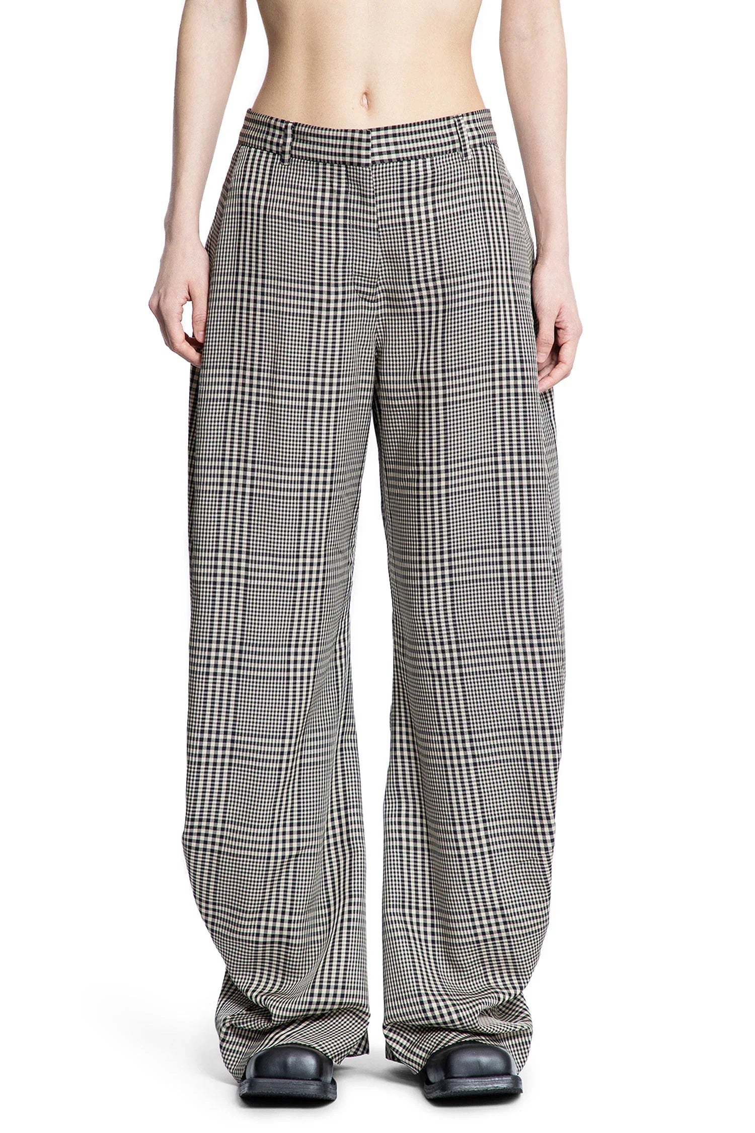 Оригінальна Woman Brown Trousers Acne studios – вид ззаду