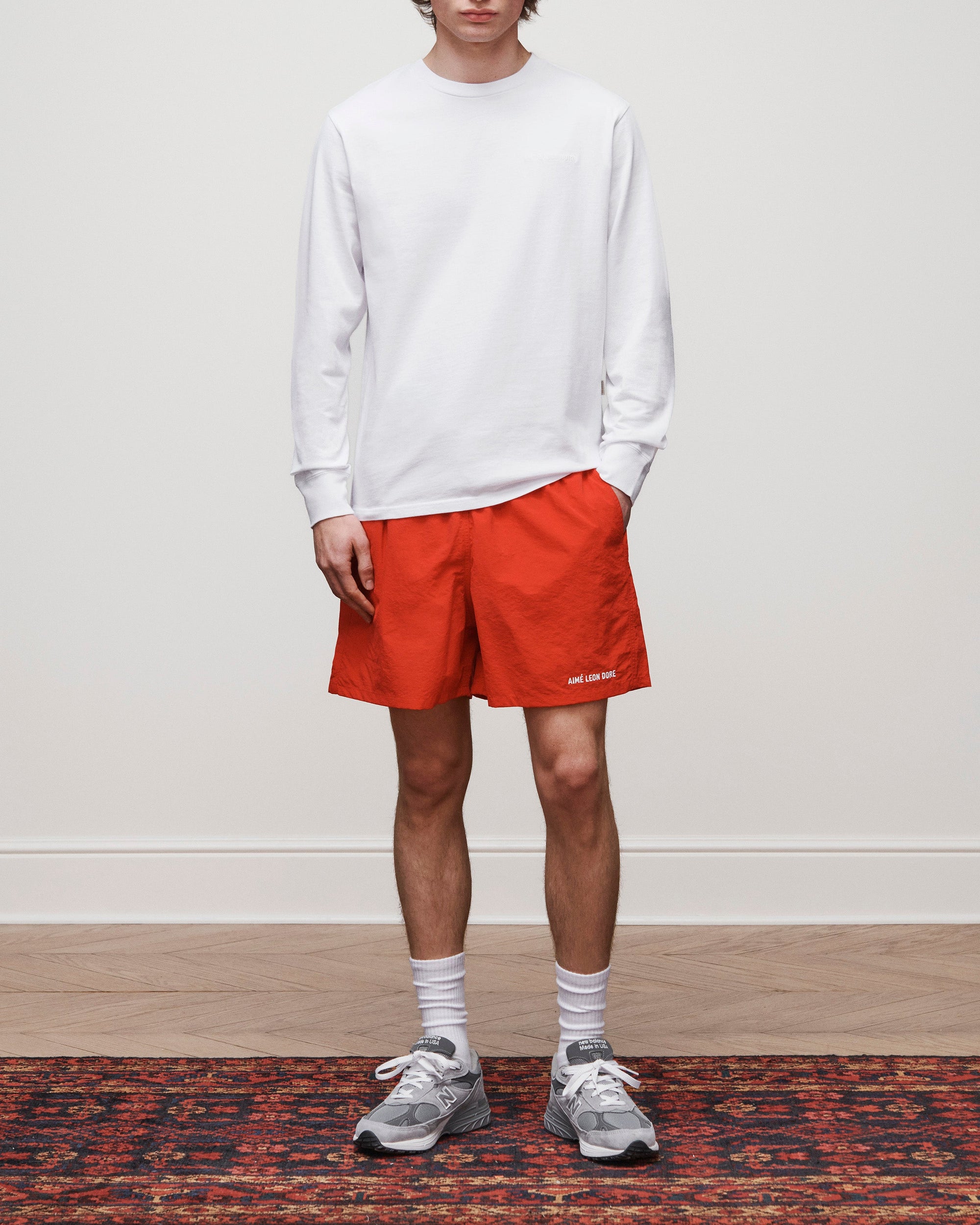 Logo Swim Short Aime leon dore – Гарантія оригінальності – детальний вид
