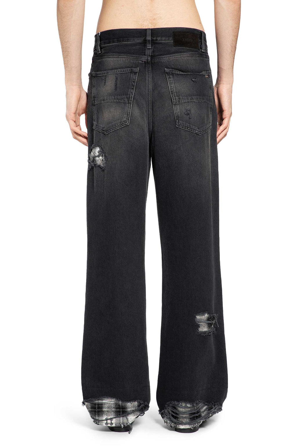 Оригінальна Flannel Repair Baggy Jeans Amiri – збільшений вид