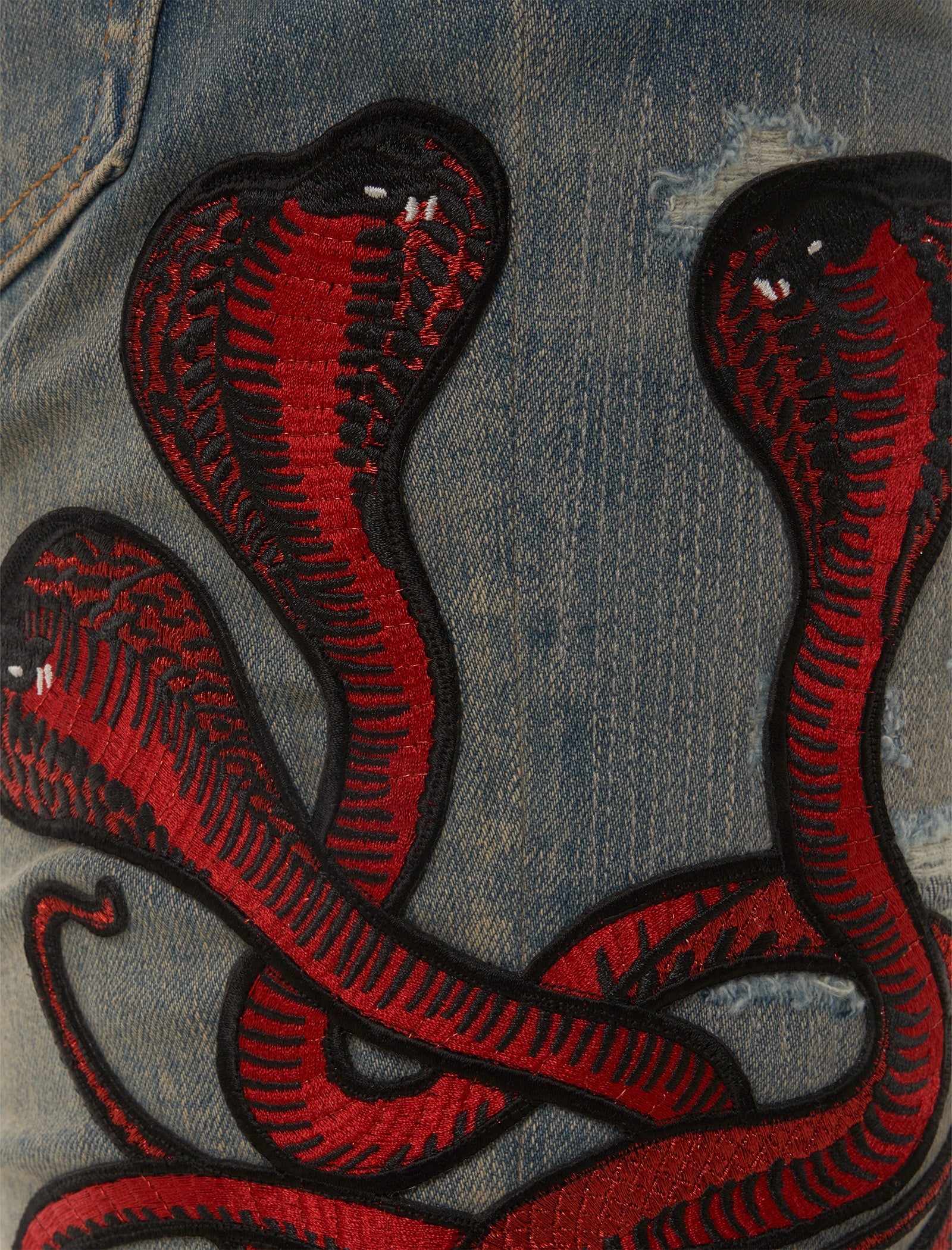 Red Snake Thrasher Jean Amiri оригінал – Купити в Україні – вид ззаду