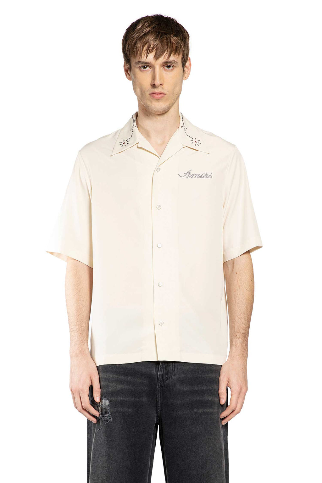 Stud Camp Shirt Amiri – Гарантія оригінальності – боковий вид
