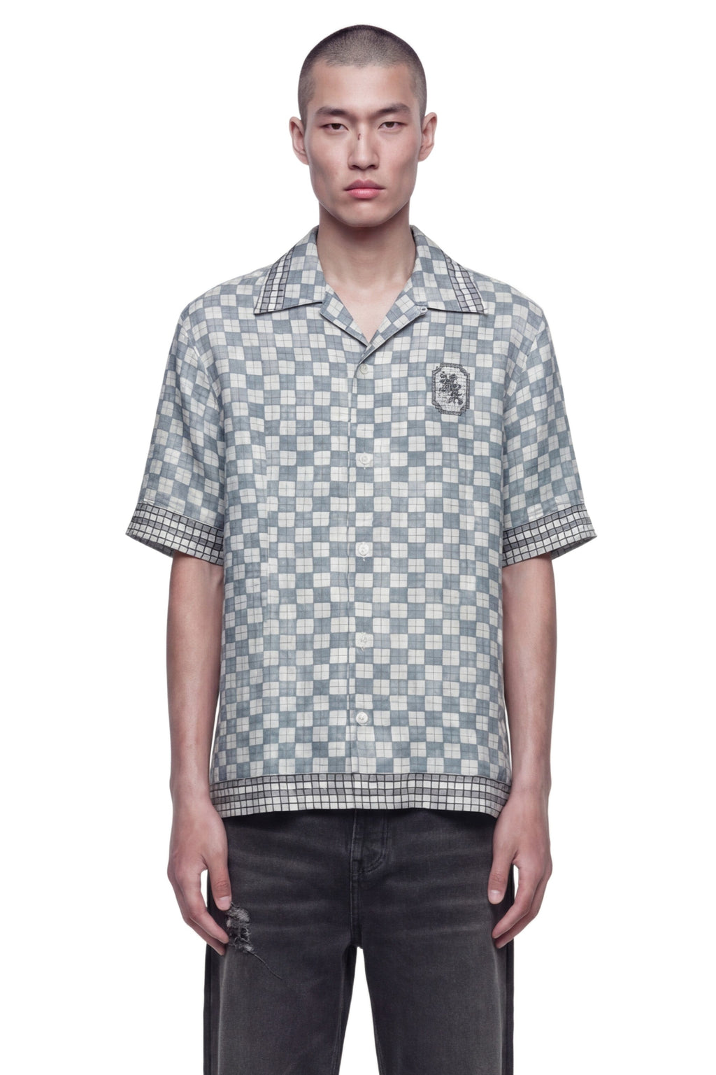 Оригінальна Ma Checkered Bowling Shirt Amiri – боковий вид