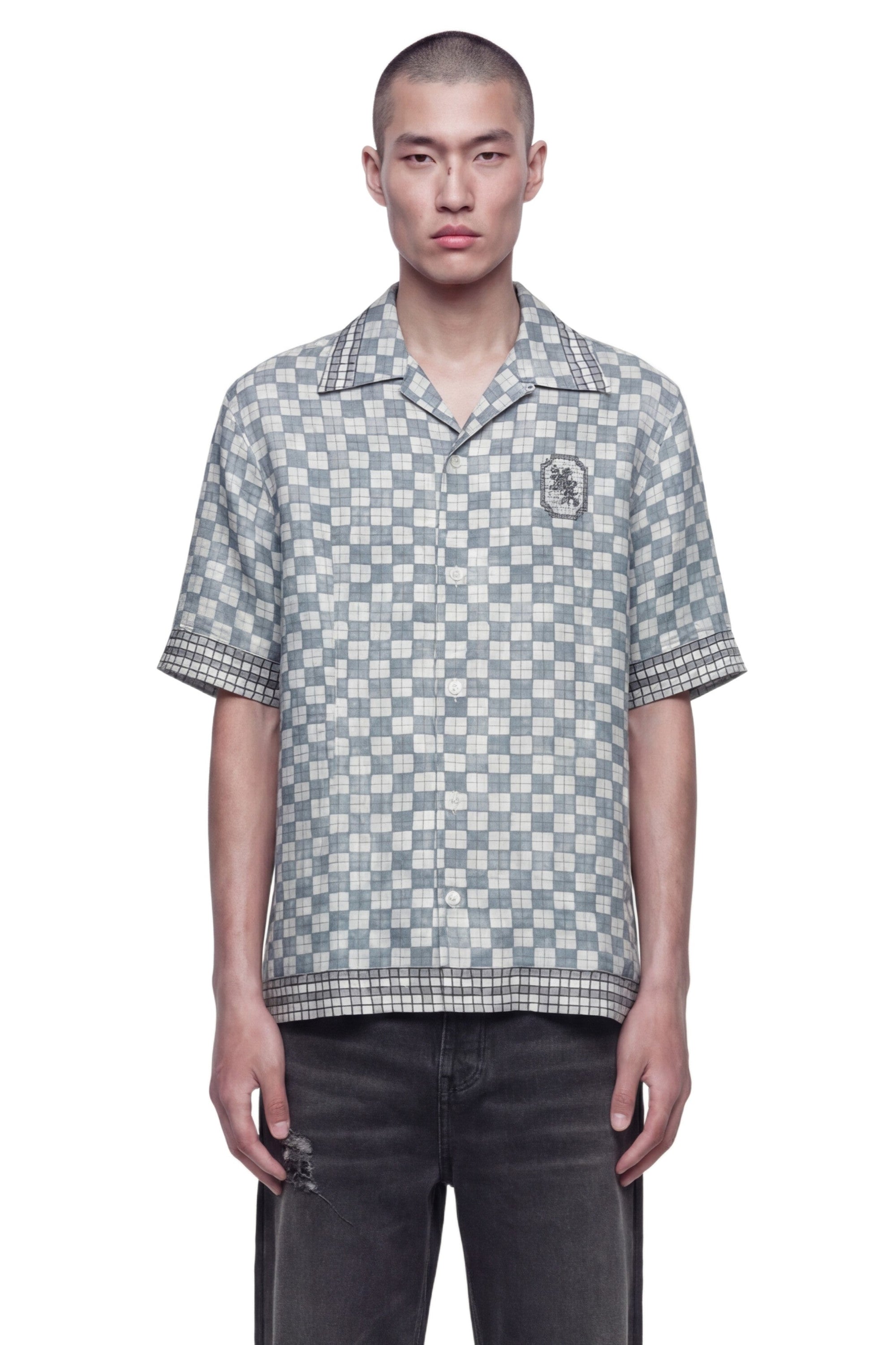 Оригінальна Ma Checkered Bowling Shirt Amiri – боковий вид