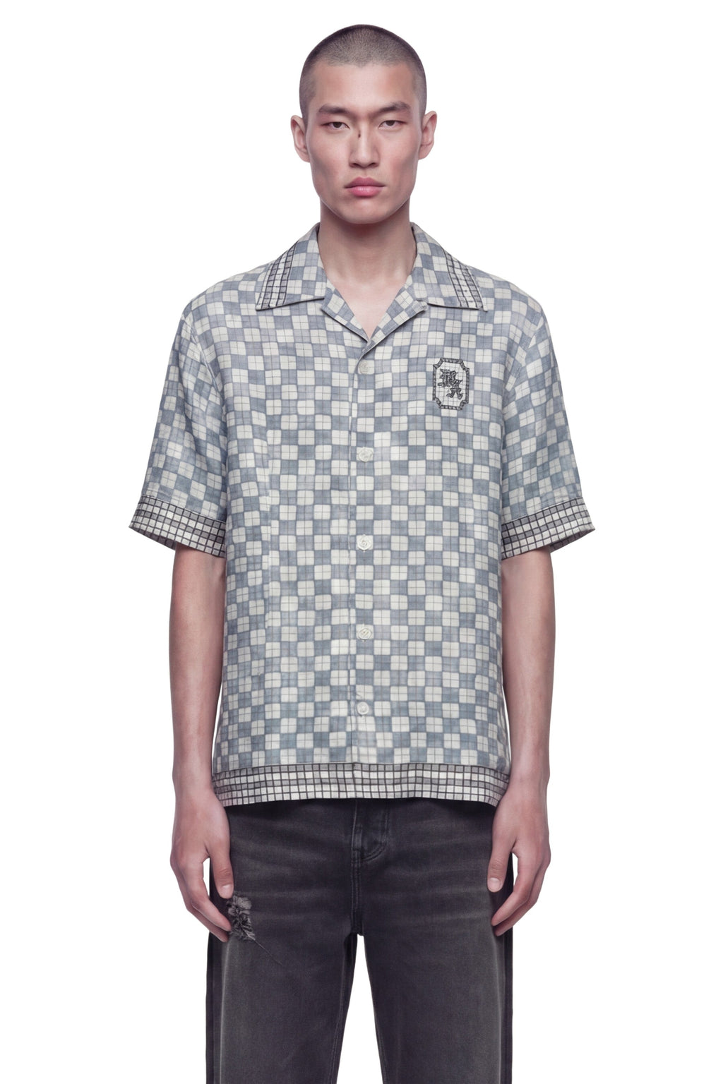 Оригінальна Ma Checkered Bowling Shirt Amiri – вид ззаду