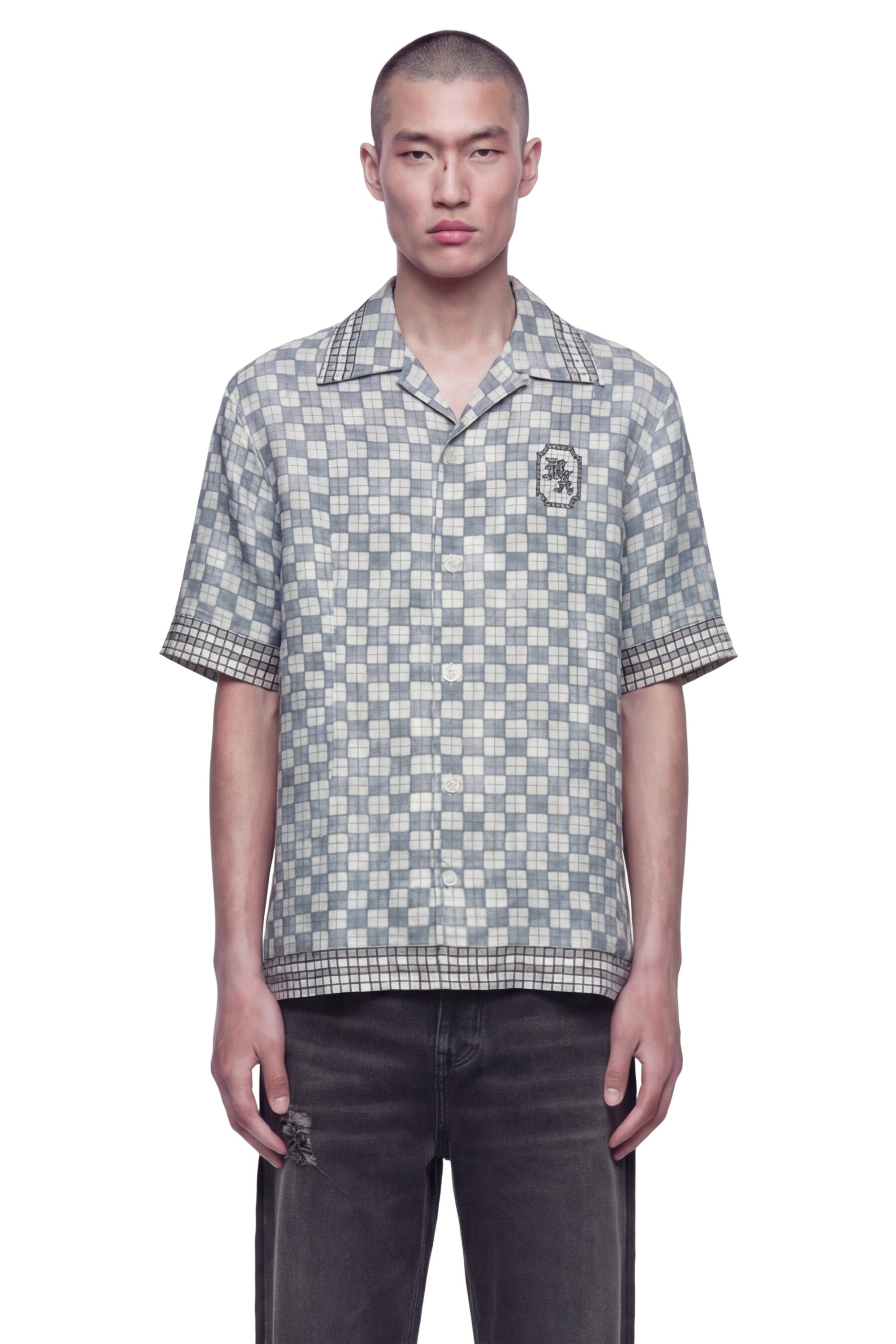 Оригінальна Ma Checkered Bowling Shirt Amiri – вид ззаду