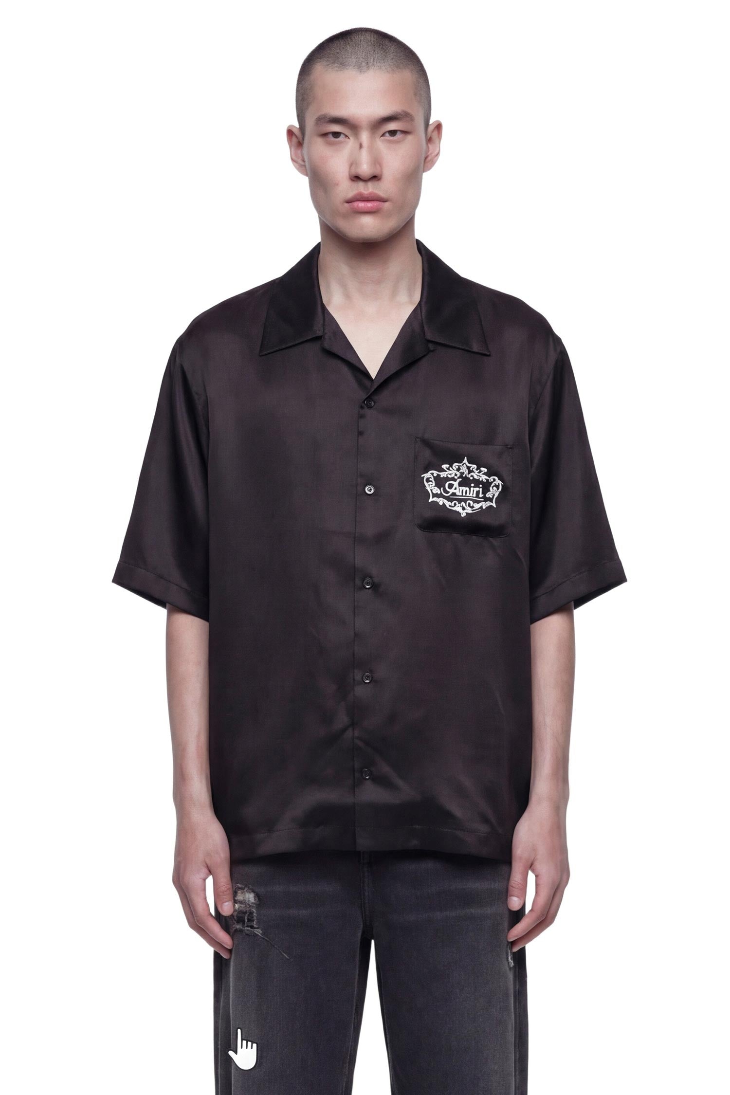 Chateu Crest Camp Shirt Amiri оригінал – Купити в Україні – боковий вид