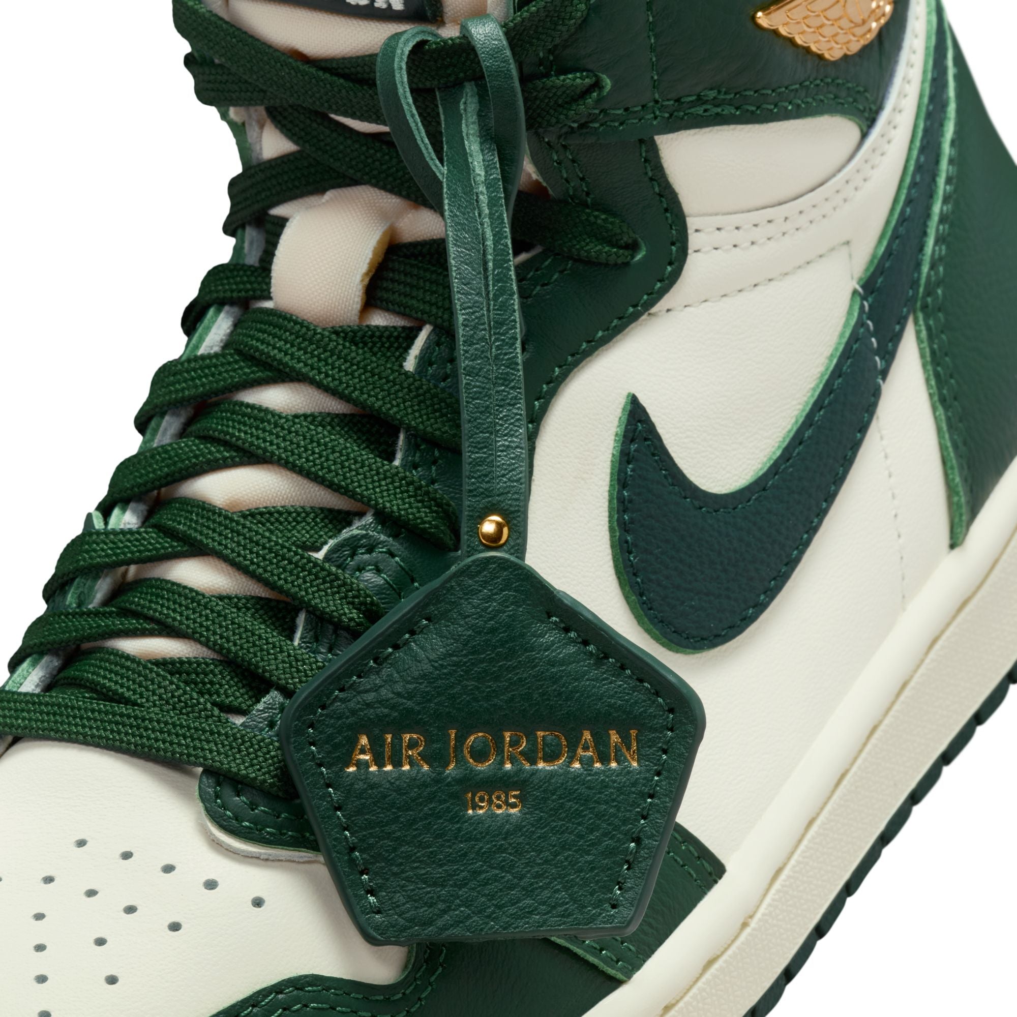 1 Womens Retro High OG "Fir Pro Green" Shoes AIR JORDAN – Гарантія оригінальності – збільшений вид