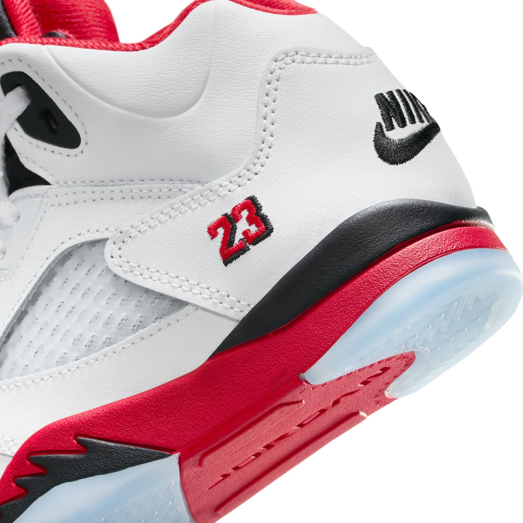 5 Little Kids Retro "Fire Red" Shoes AIR JORDAN – Гарантія оригінальності – збільшений вид