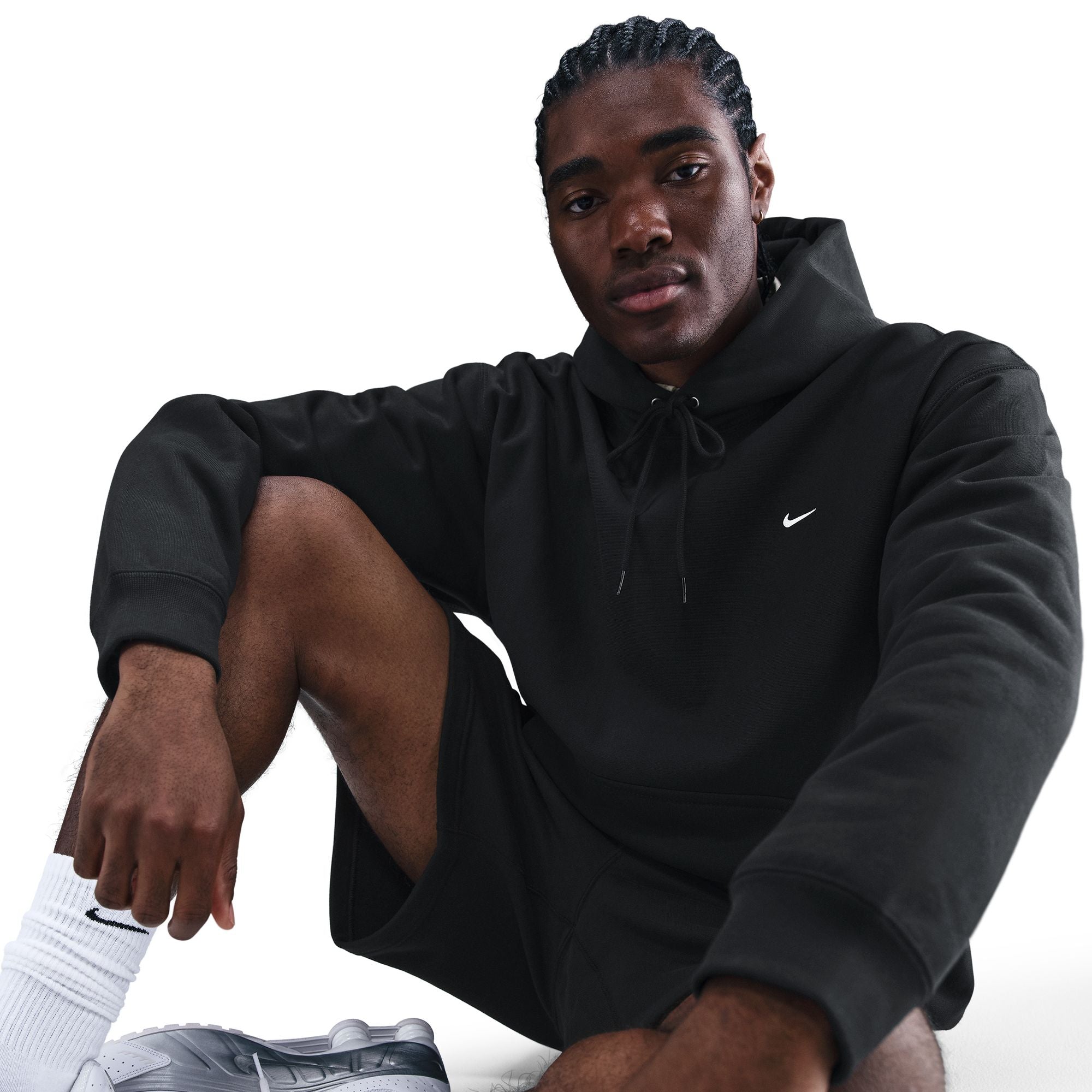 Mens Solo Swoosh Pullover Hoodie NIKE оригінал – Купити в Україні – вид ззаду