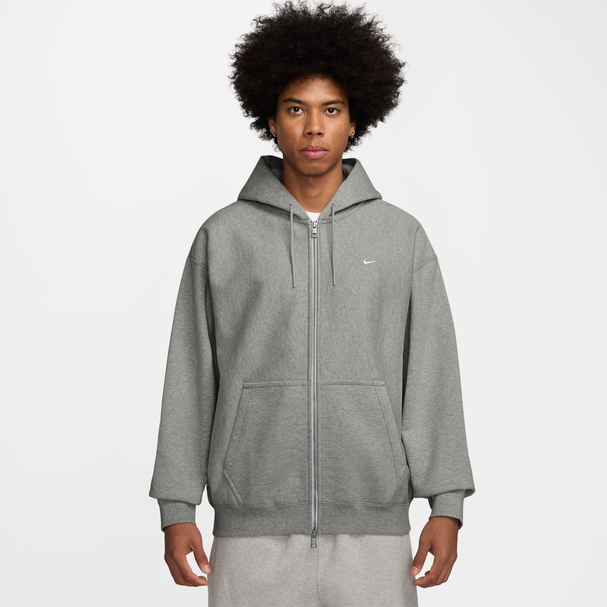 Mens Solo Swoosh Full-Zip Fleece Hoodie NIKE – Гарантія оригінальності – вид ззаду