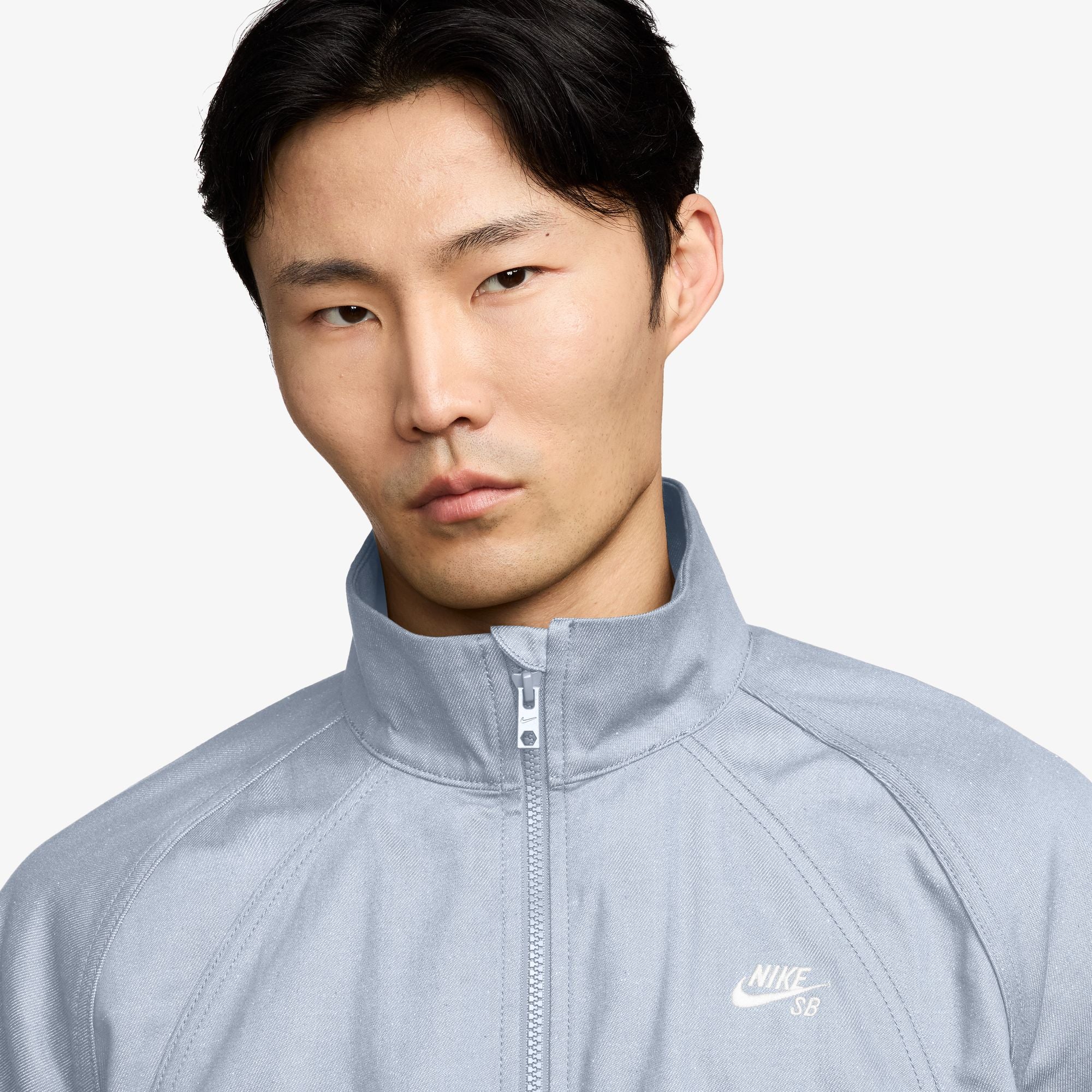 SB Mens Denim Full-Zip Track Jacket NIKE – Гарантія оригінальності – вид ззаду