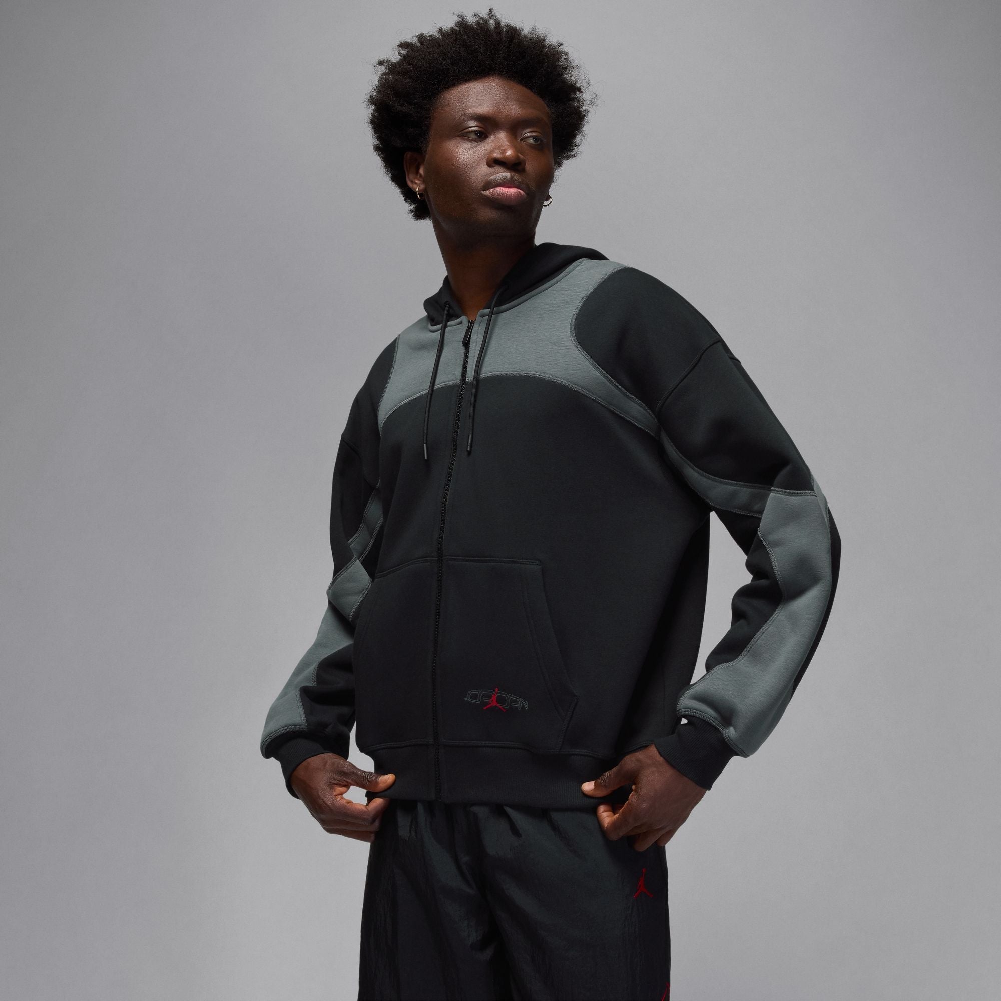 Mens Oversized Full-Zip Hoodie AIR JORDAN оригінал – Купити в Україні – вид ззаду