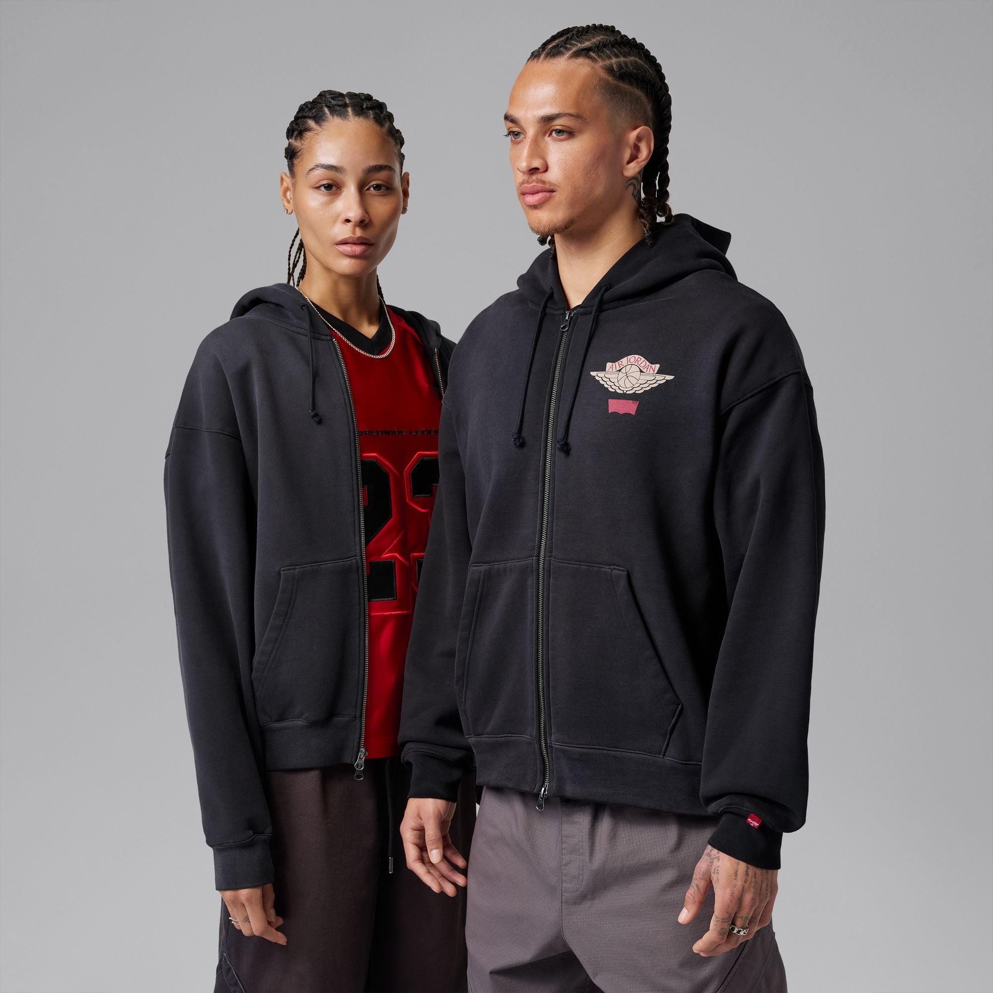 X Levis Mens Full Zip Hoodie Air jordan оригінал – Купити в Україні – вид ззаду