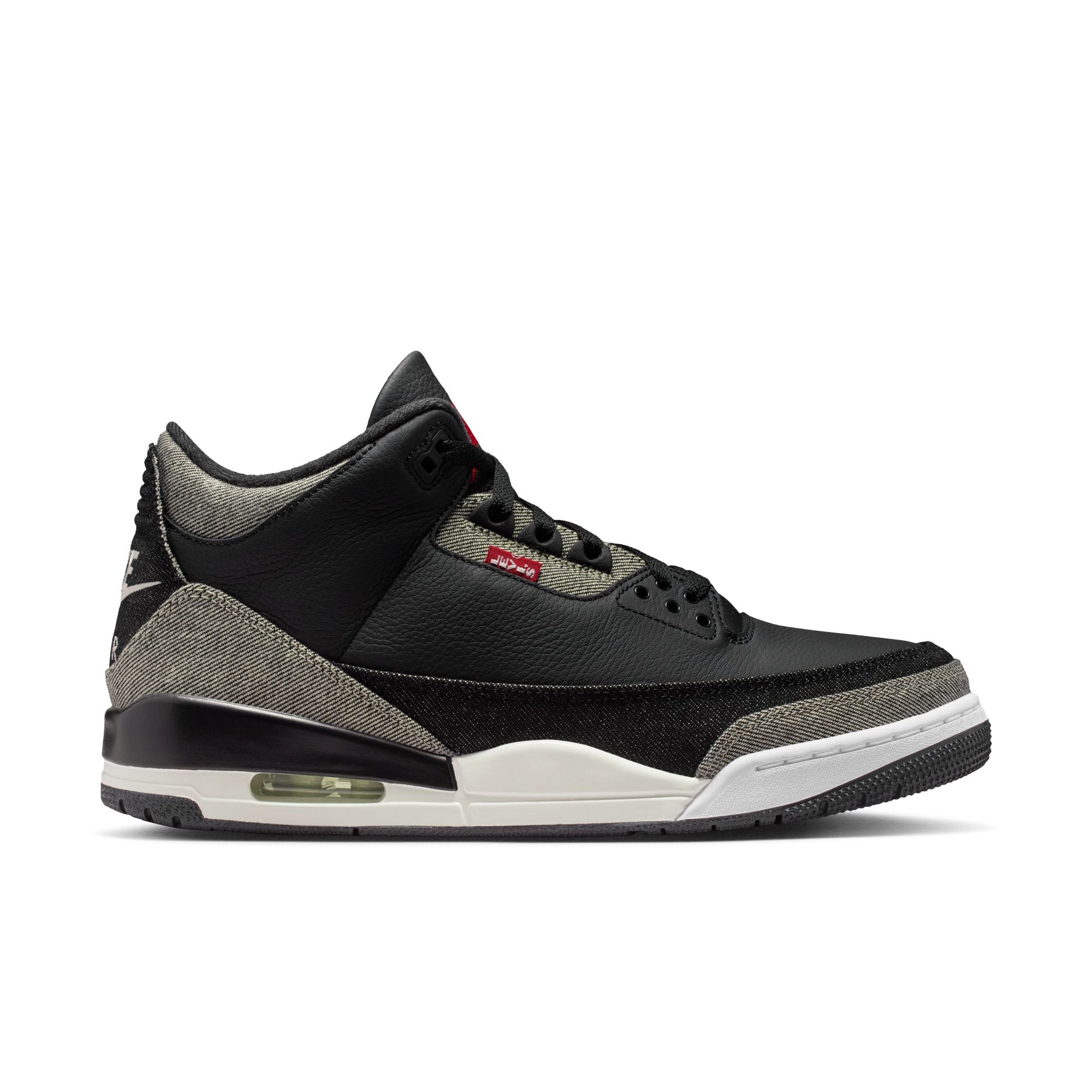 3 X Levis® Black And White Air jordan – Гарантія оригінальності – боковий вид