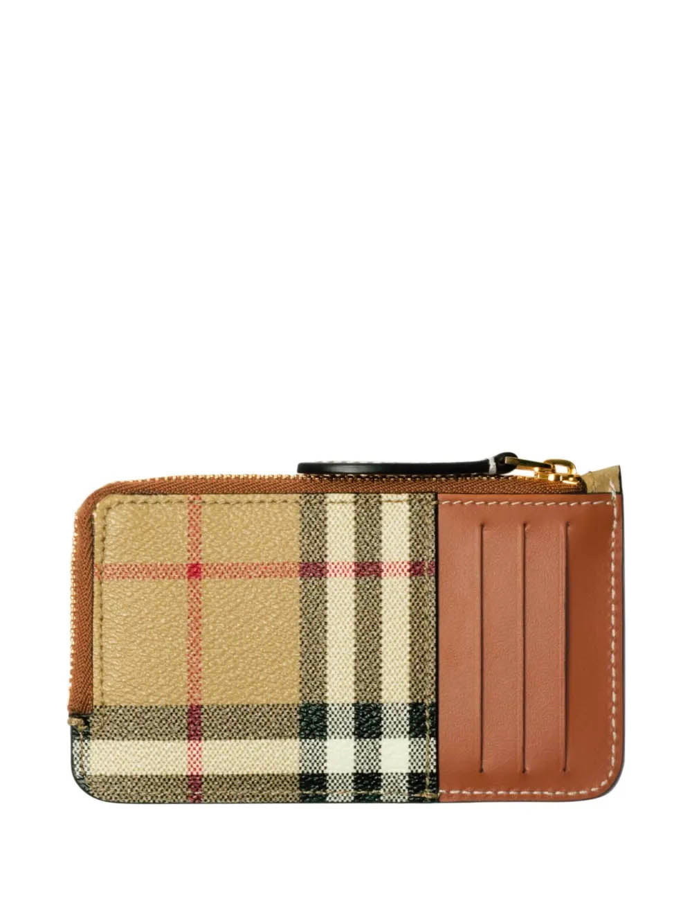 Check Zip Card Case BURBERRY – Гарантія оригінальності – вид ззаду