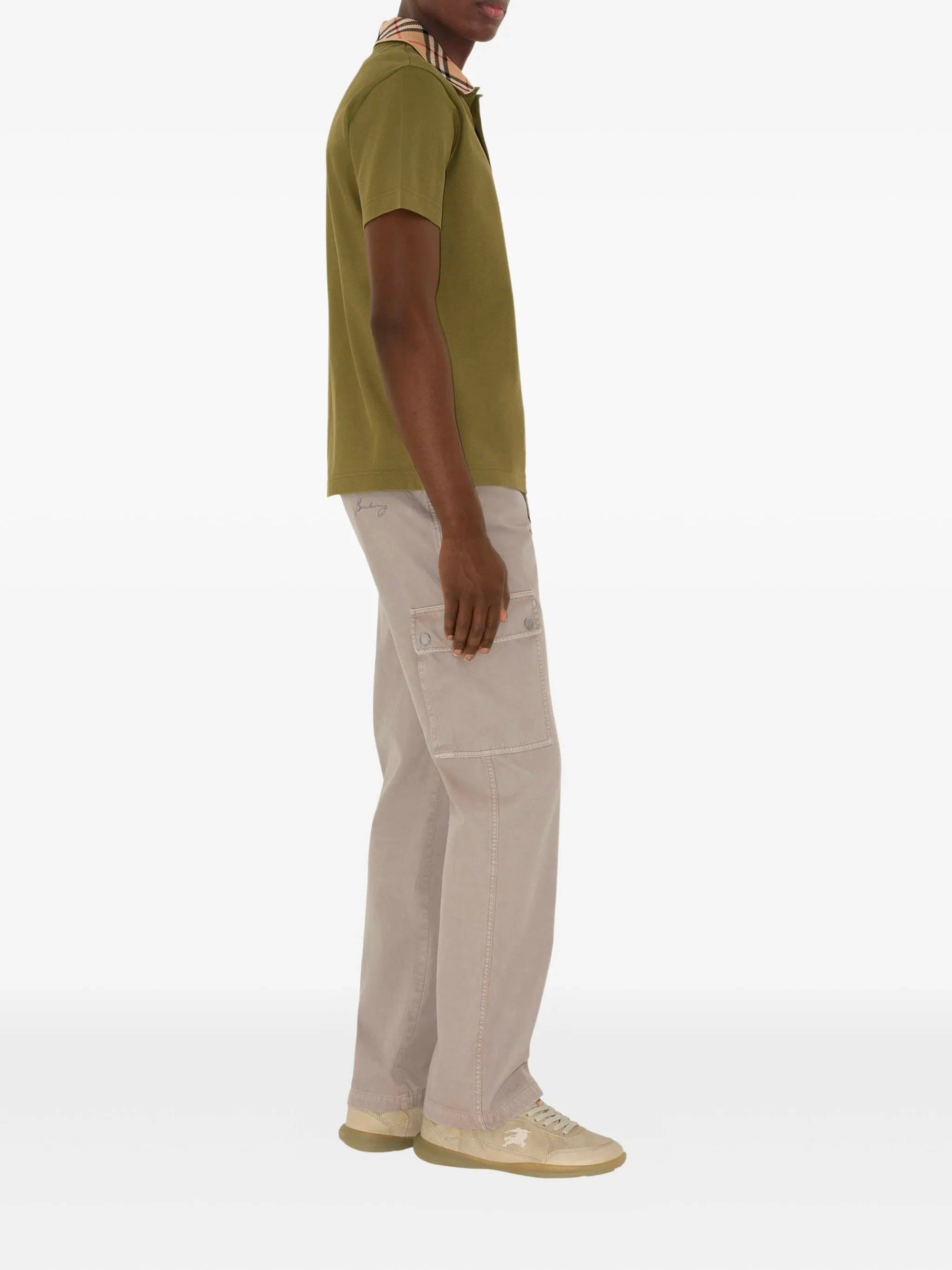 Check Collar Polo Shirt BURBERRY – Гарантія оригінальності – детальний вид