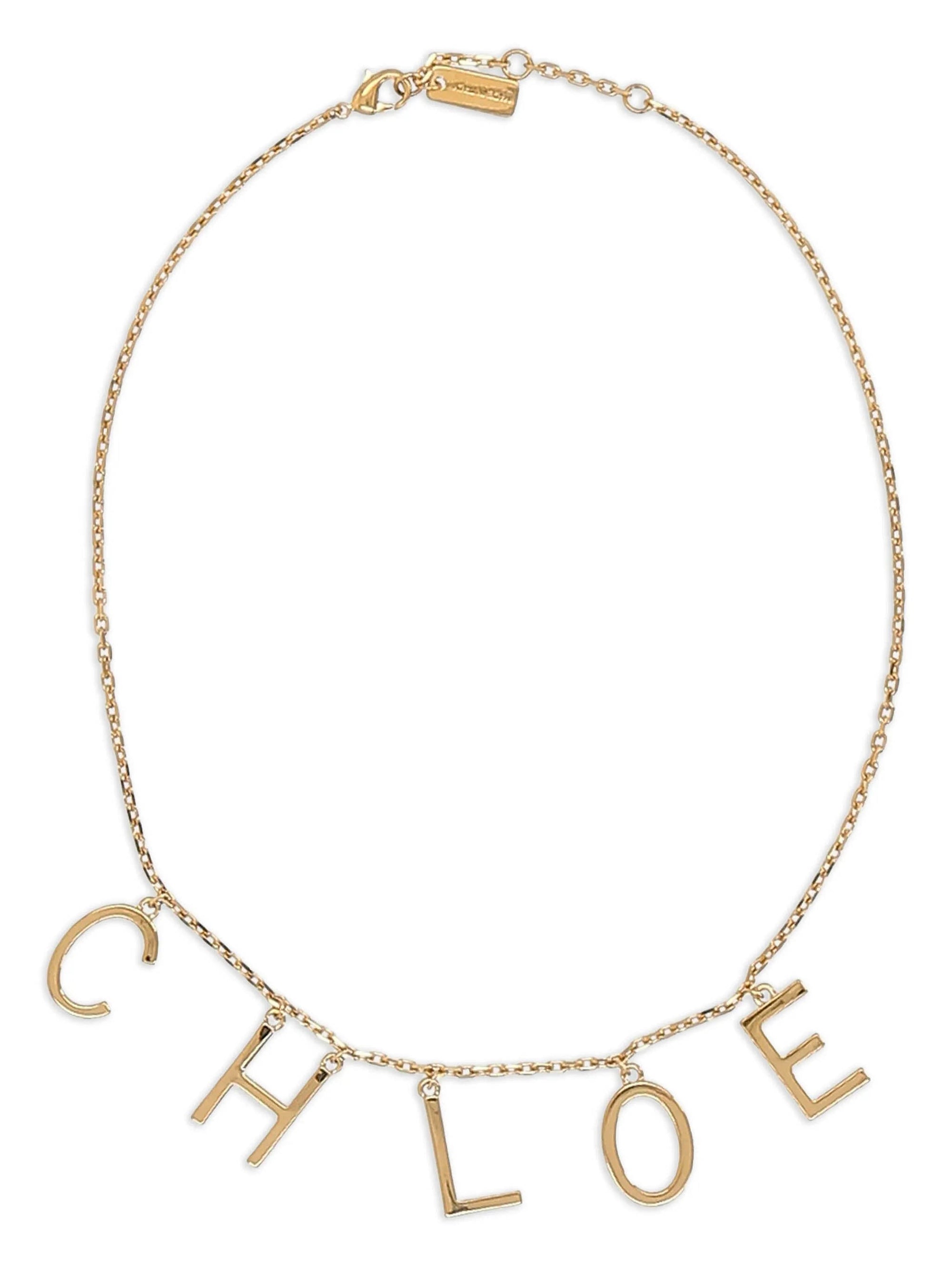 Letters Necklace CHLOE – Гарантія оригінальності – боковий вид