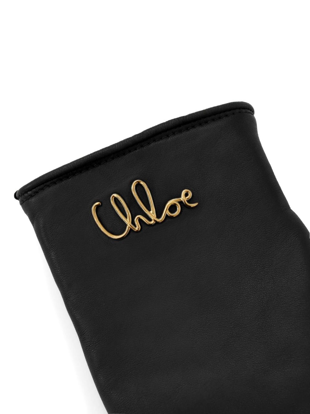 The Chloé Iconic gloves in leather CHLOE – Гарантія оригінальності – детальний вид