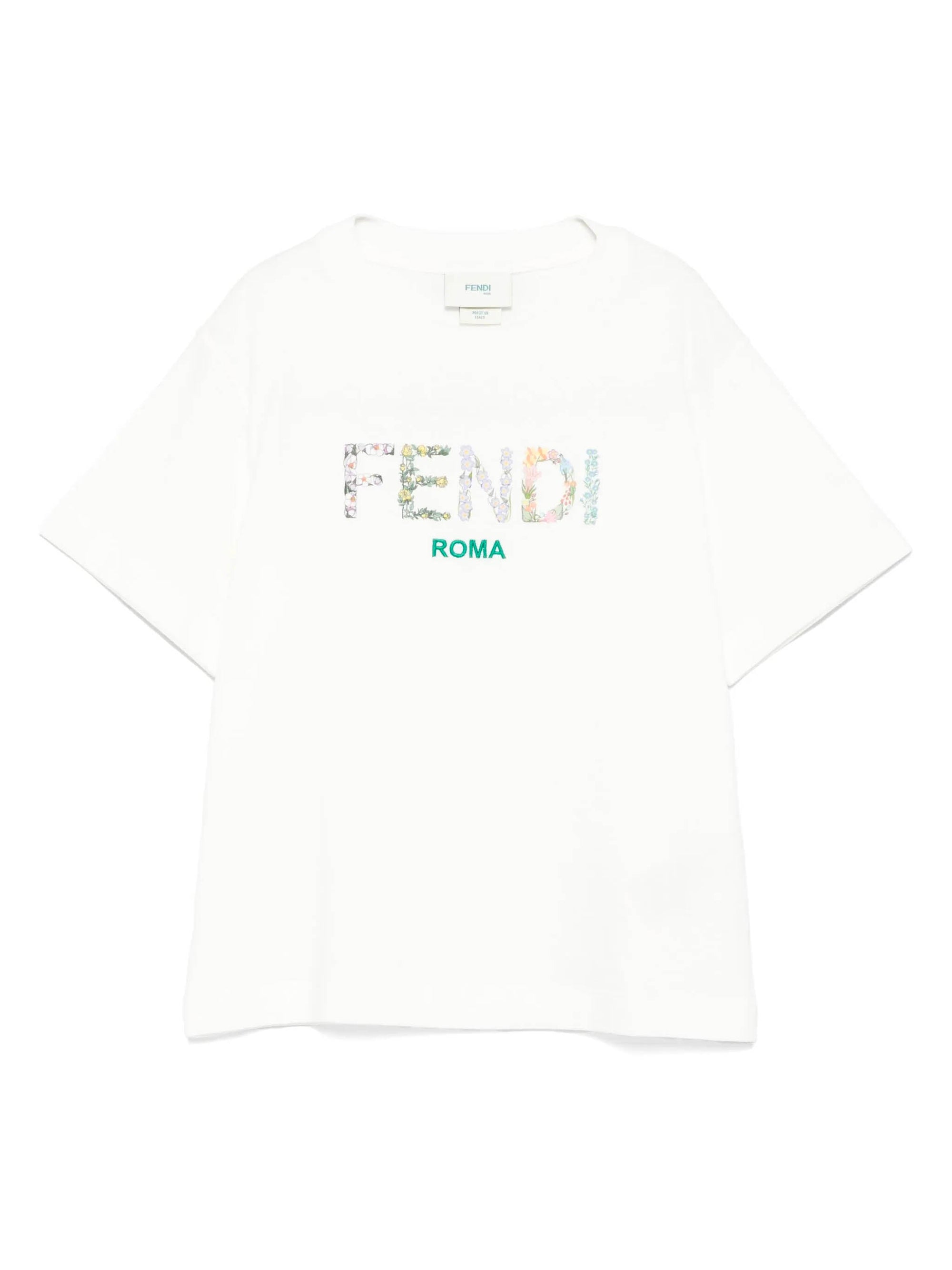 Logo T-shirt FENDI – Гарантія оригінальності – боковий вид