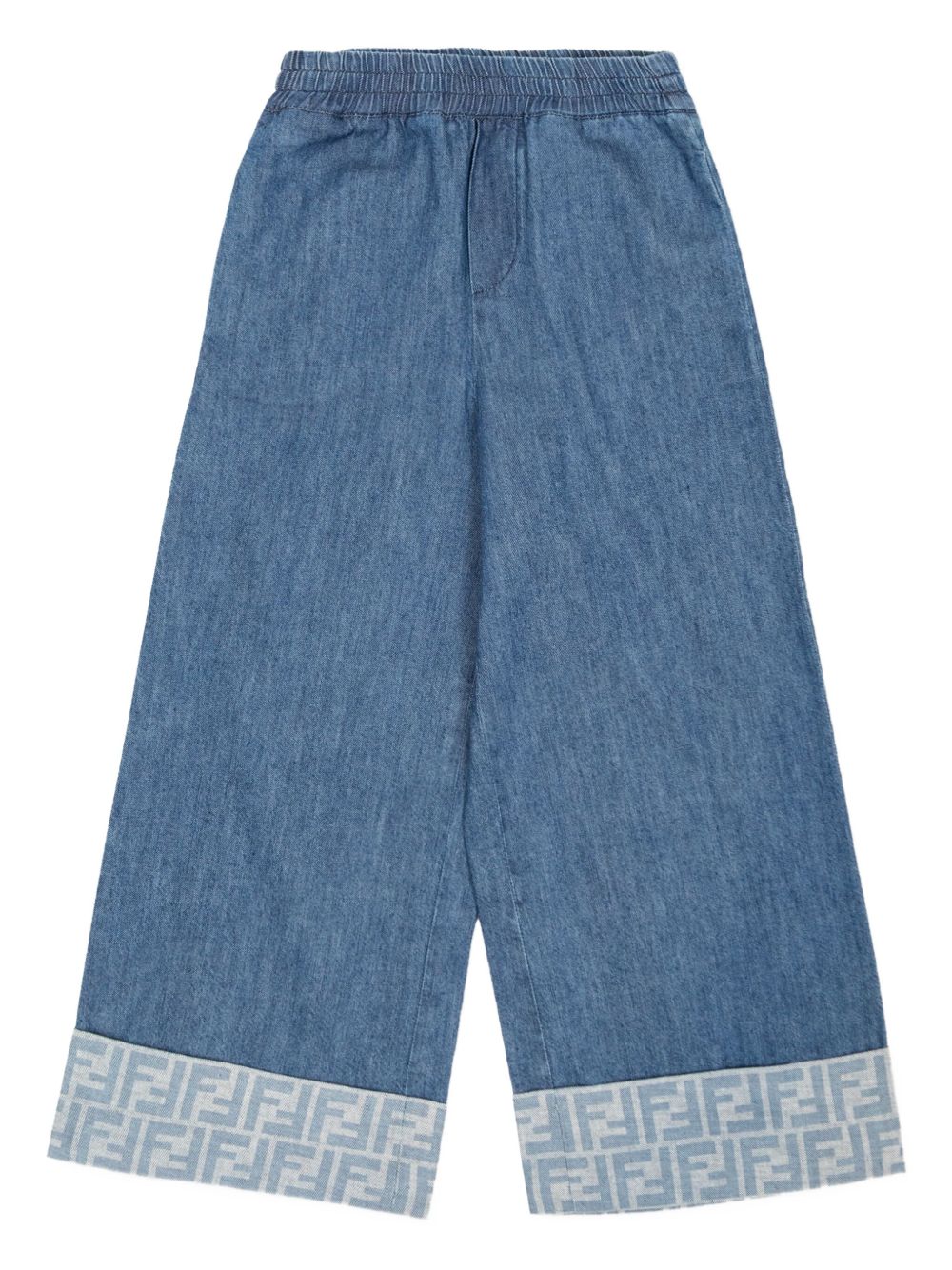 Denim junior trousers FENDI – Гарантія оригінальності – боковий вид