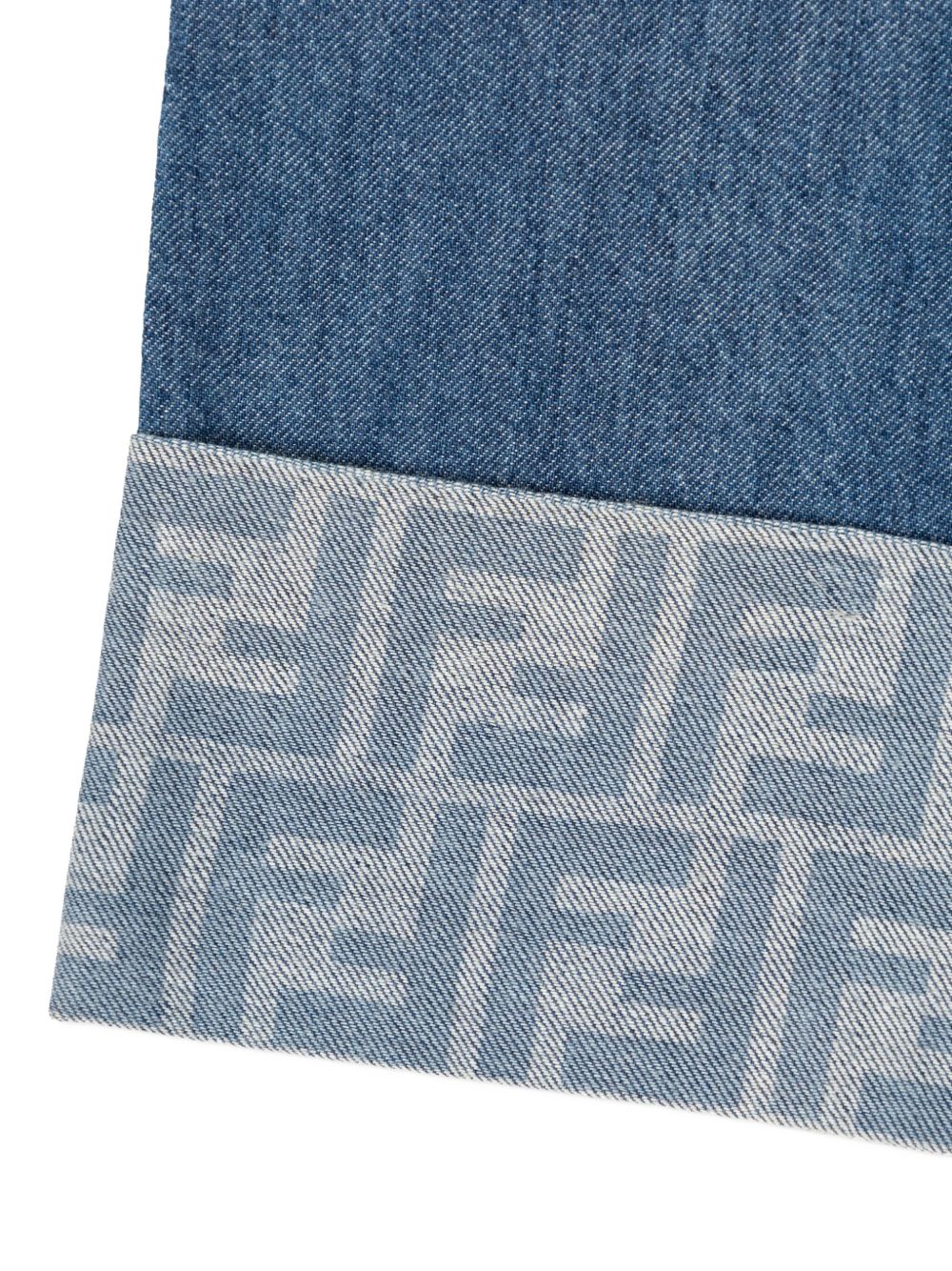 Denim junior trousers FENDI – Гарантія оригінальності – детальний вид