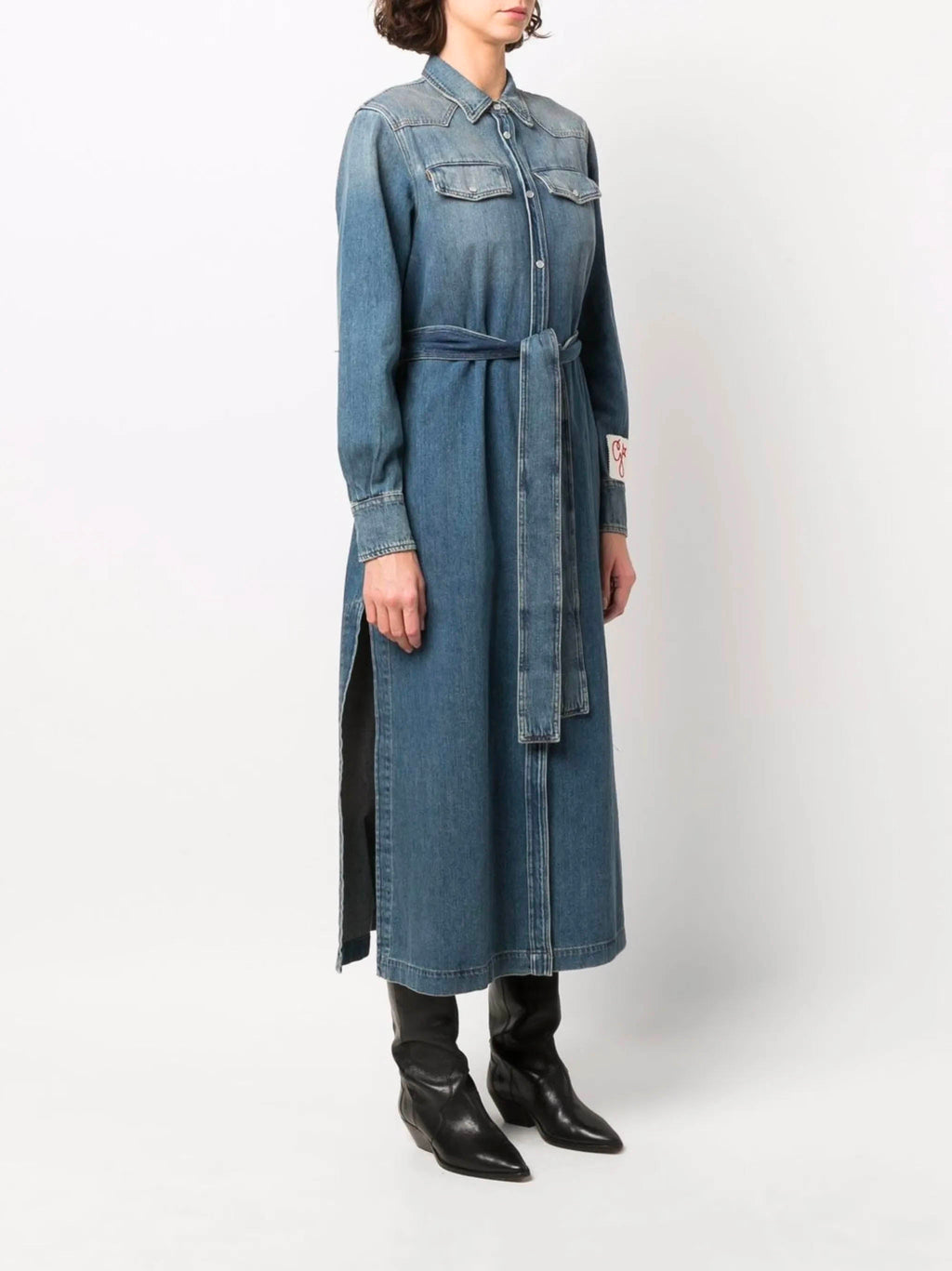 Shirt dress in denim GOLDEN GOOSE оригінал – Купити в Україні – детальний вид