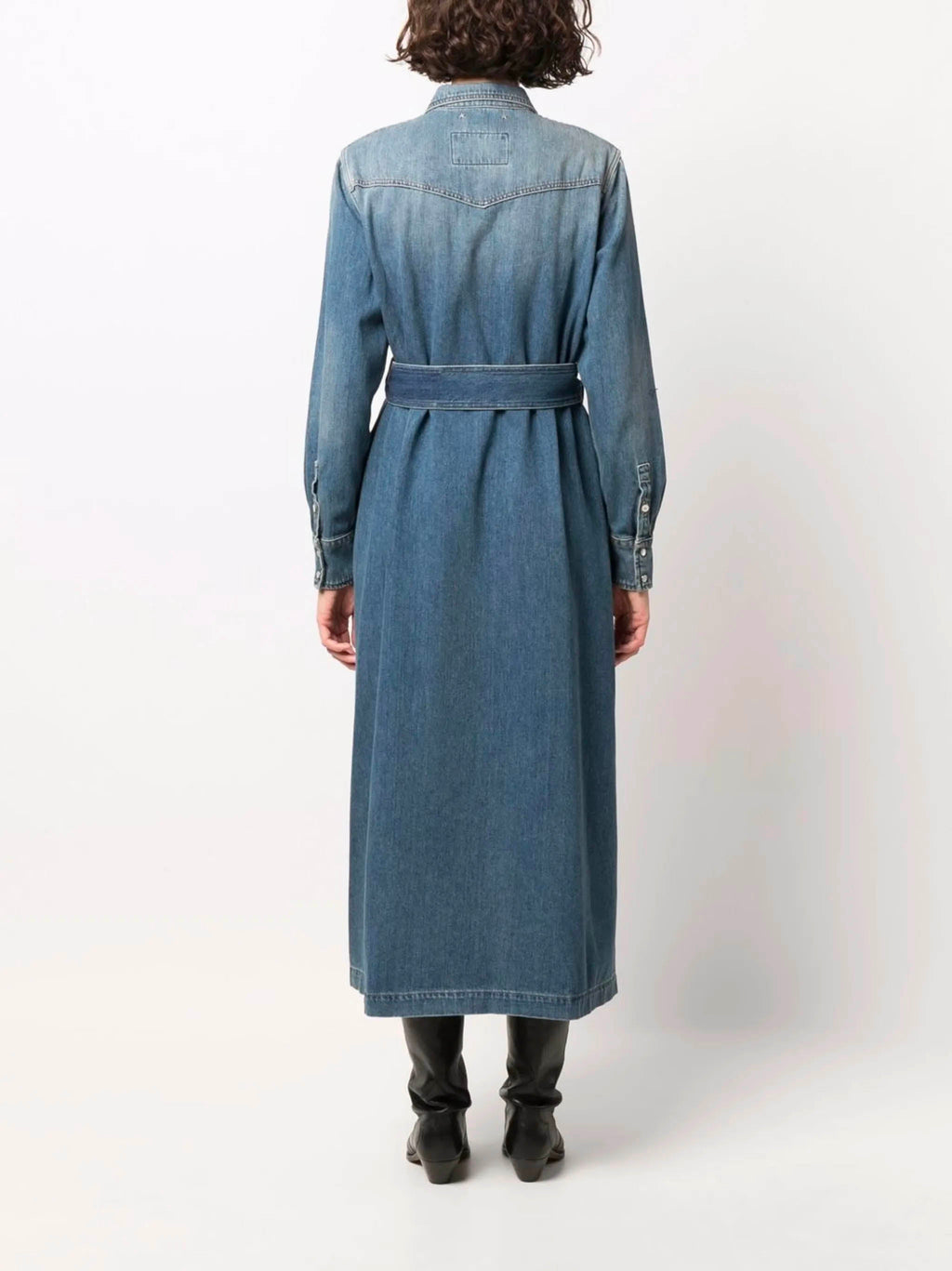 Shirt dress in denim GOLDEN GOOSE оригінал – Купити в Україні – збільшений вид