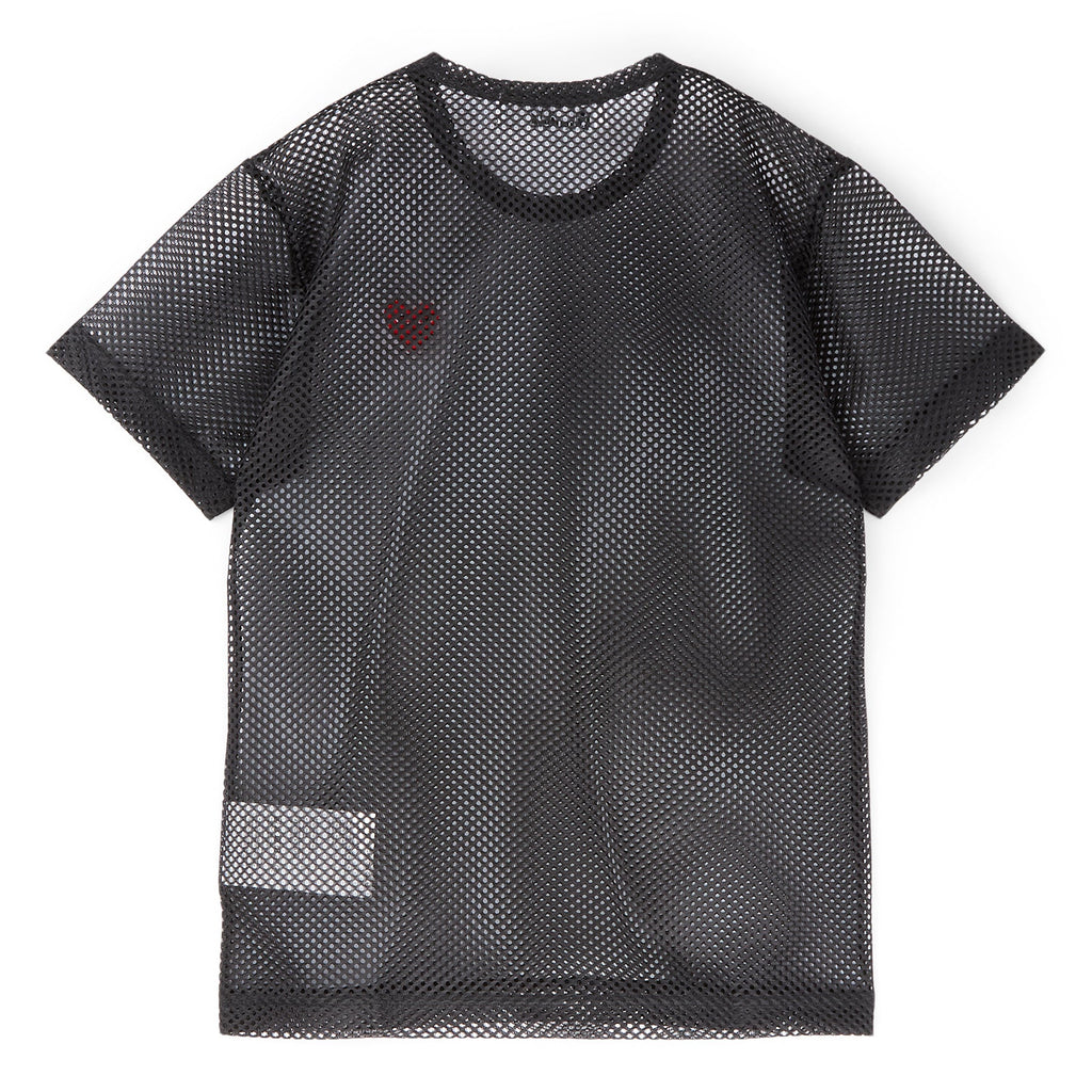 Оригінальна Mesh Red Emblem T Shirt Comme des garcons – вид ззаду