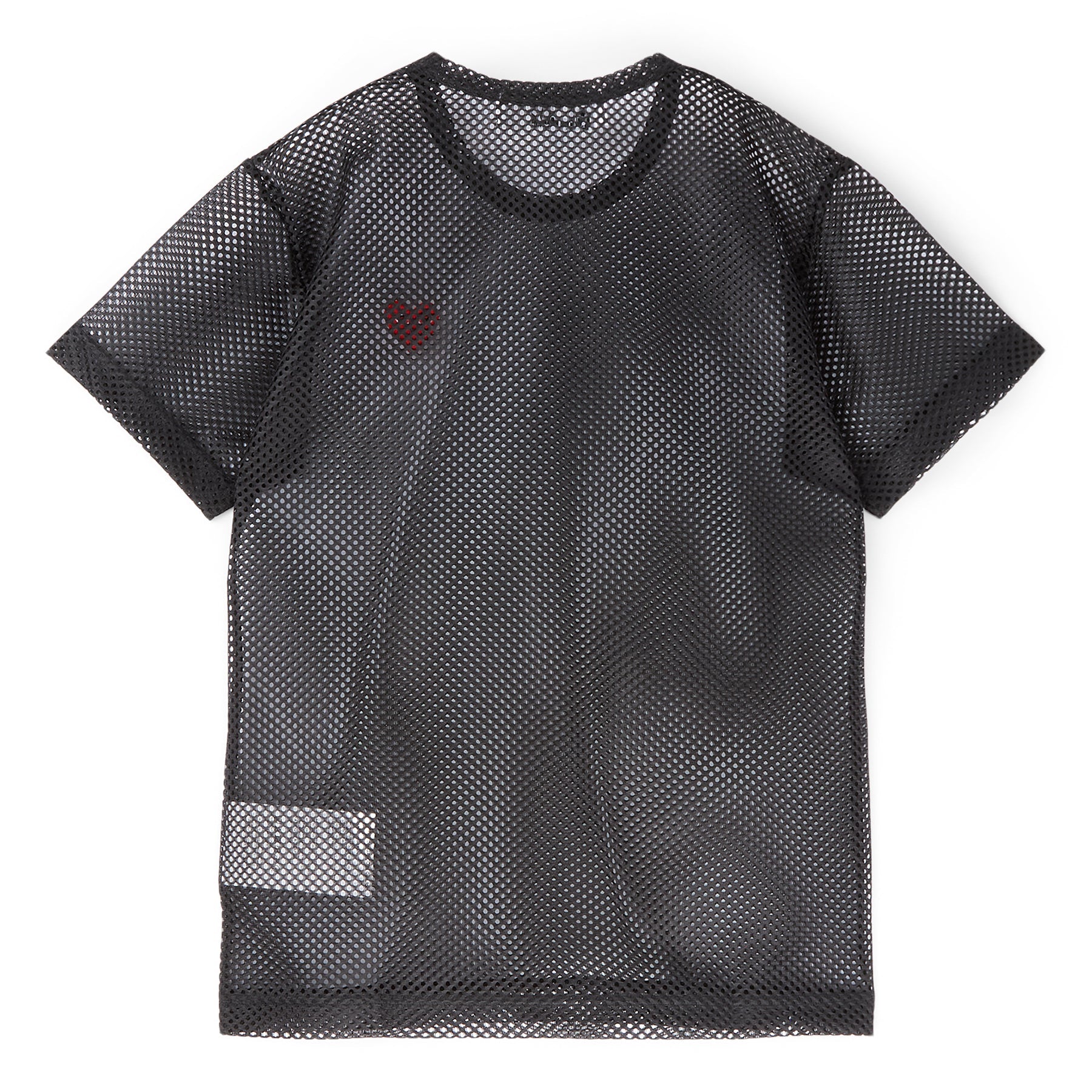 Оригінальна Mesh Red Emblem T Shirt Comme des garcons – вид ззаду