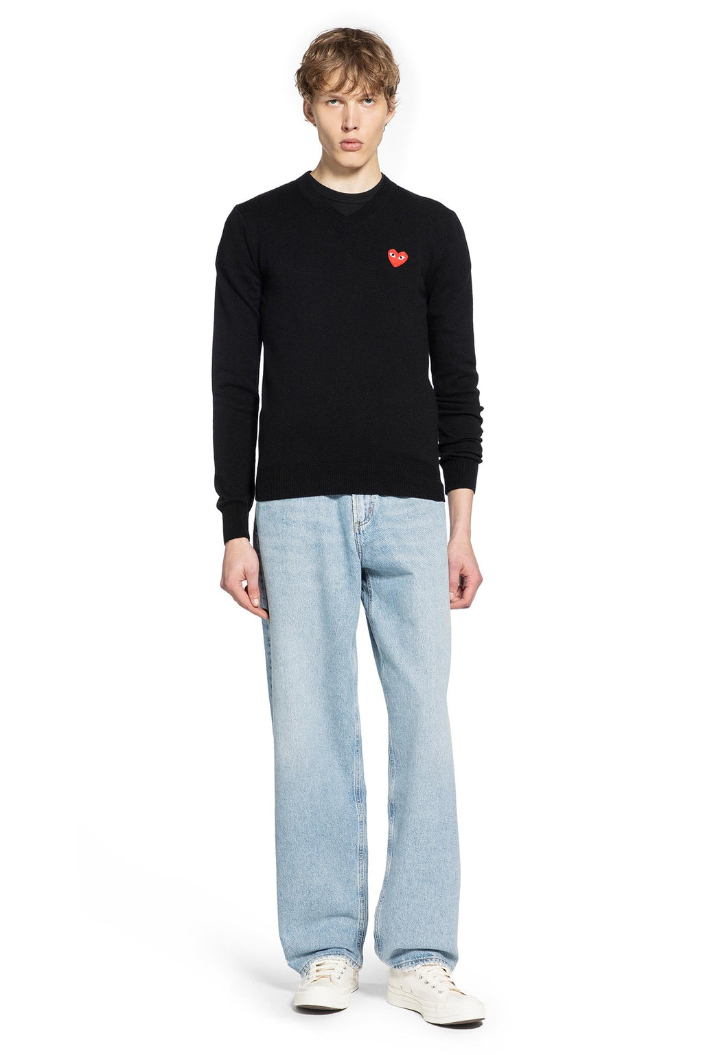 Wool Heart Sweater Comme des garcons – Гарантія оригінальності – збільшений вид