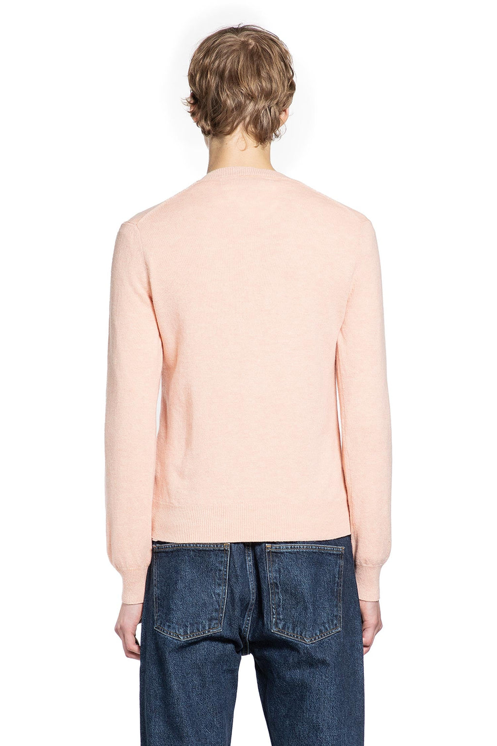 Оригінальна Heart V-Neck Sweater In Wool Comme des garcons – збільшений вид
