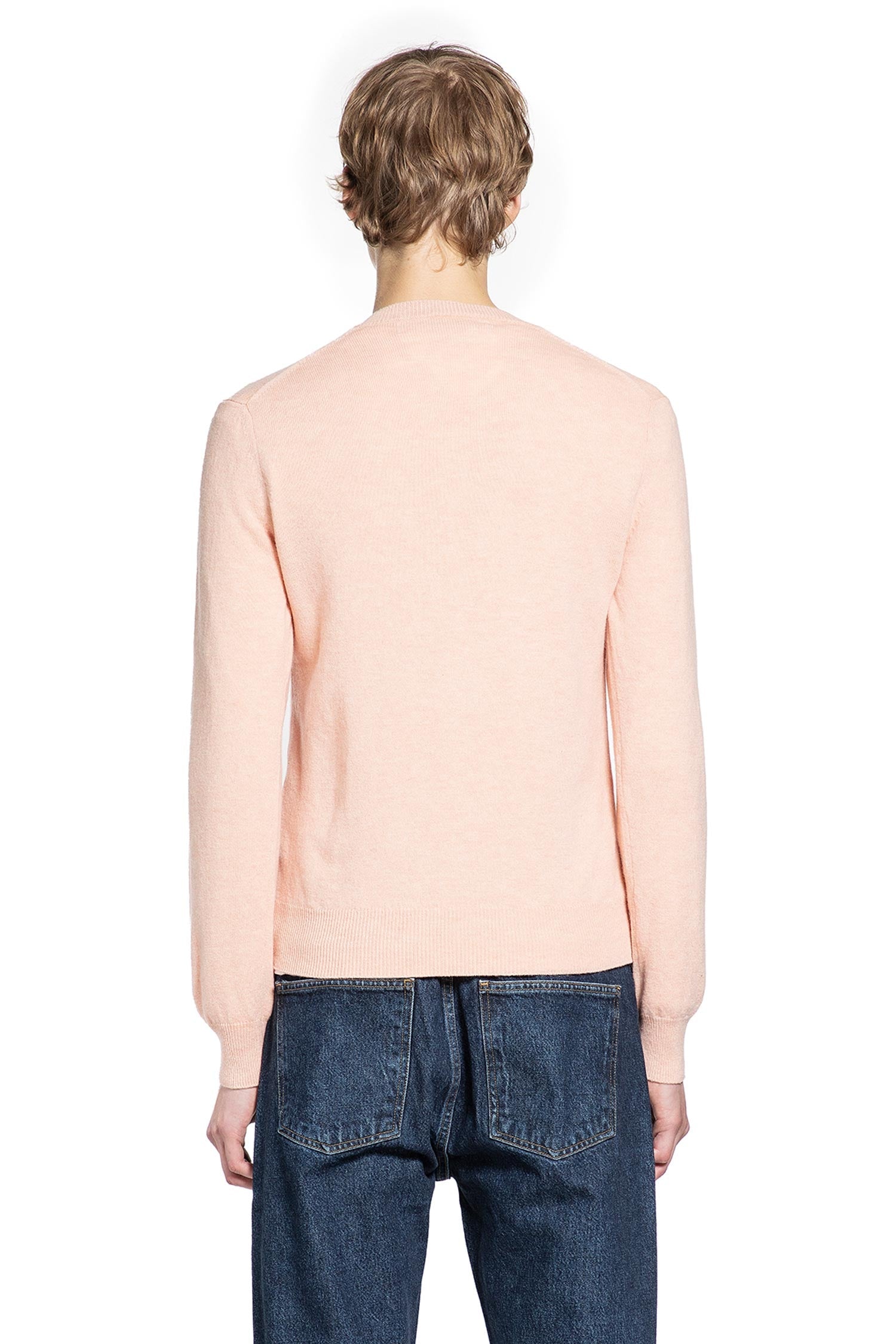 Оригінальна Heart V-Neck Sweater In Wool Comme des garcons – збільшений вид