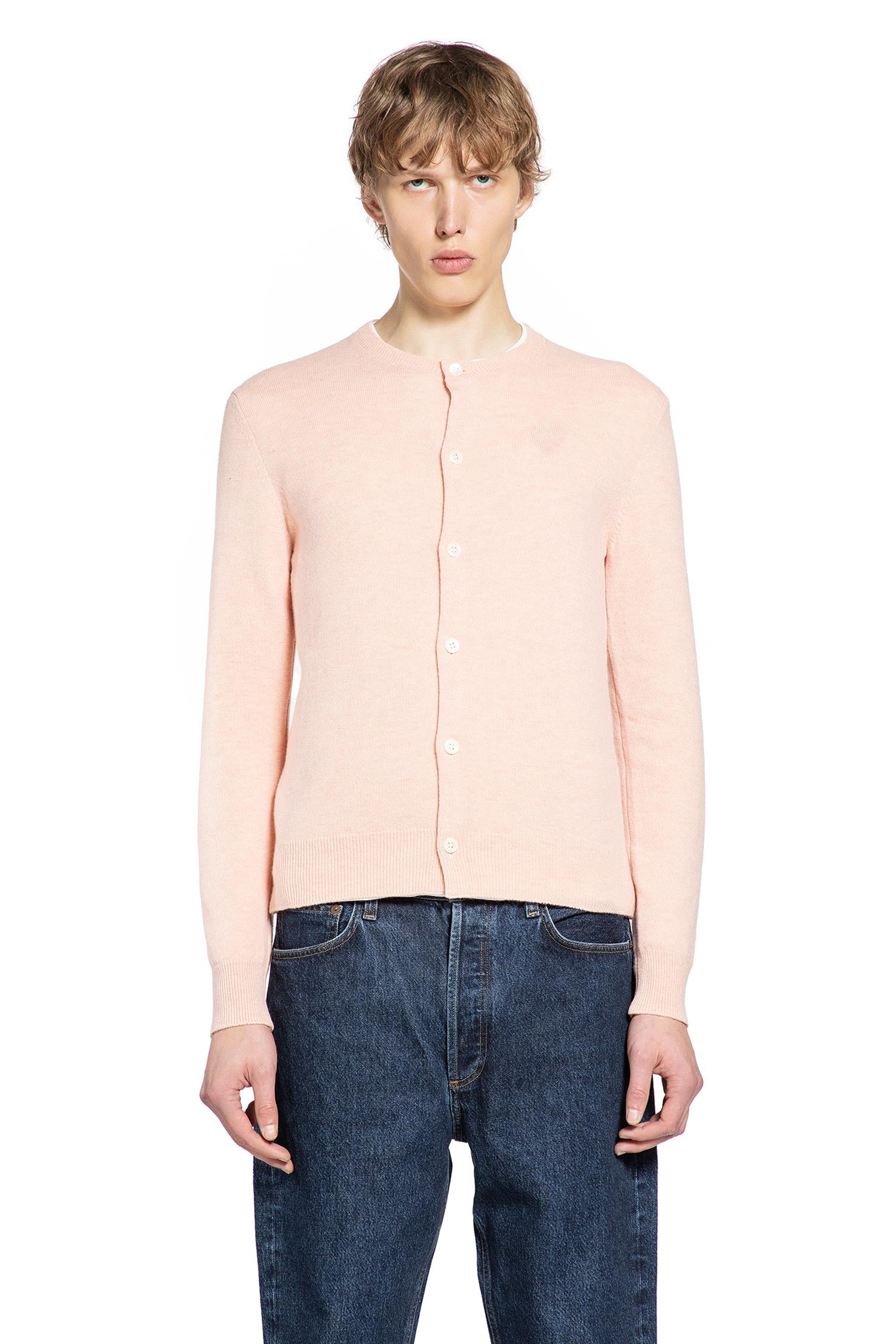 Heart Cardigan In Wool Comme des garcons оригінал – Купити в Україні – вид ззаду