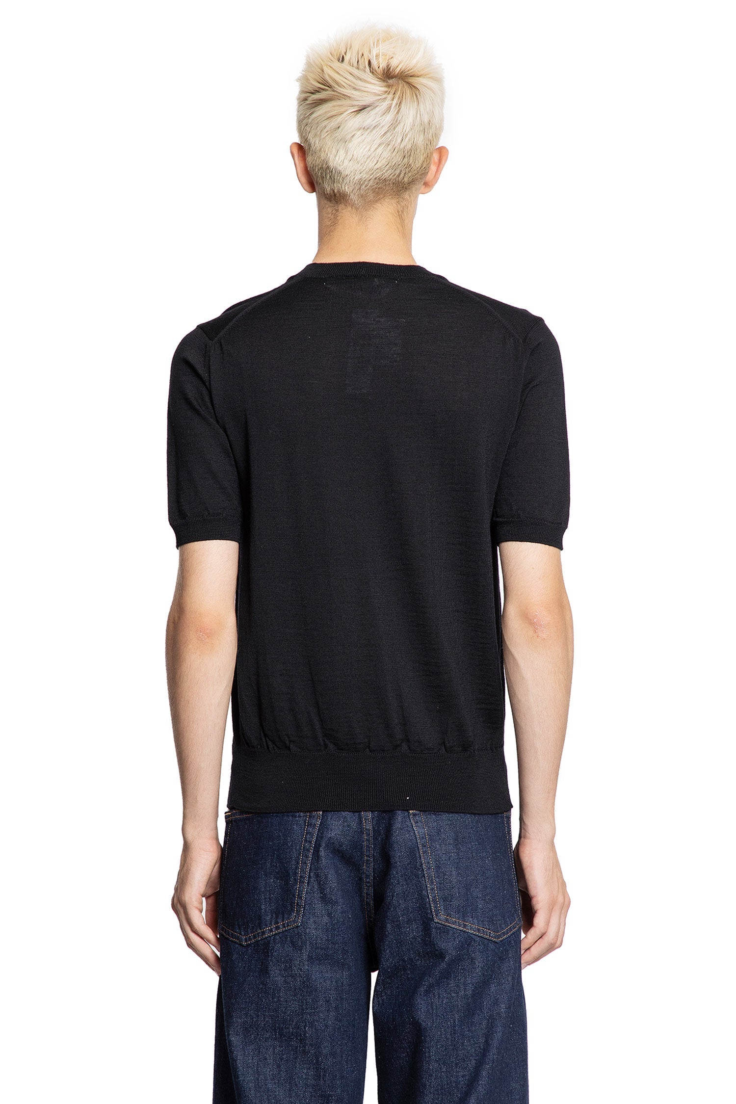 Heart Wool Knit Short Sleeve Tee Comme des garcons – Гарантія оригінальності – збільшений вид