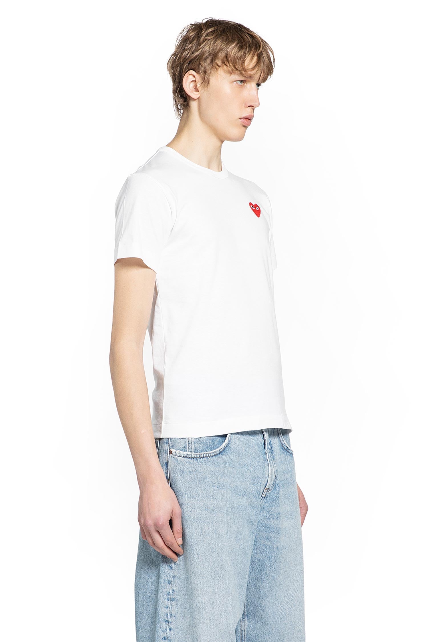 Оригінальна Heart Cotton T-Shirt Comme des garcons – вид ззаду