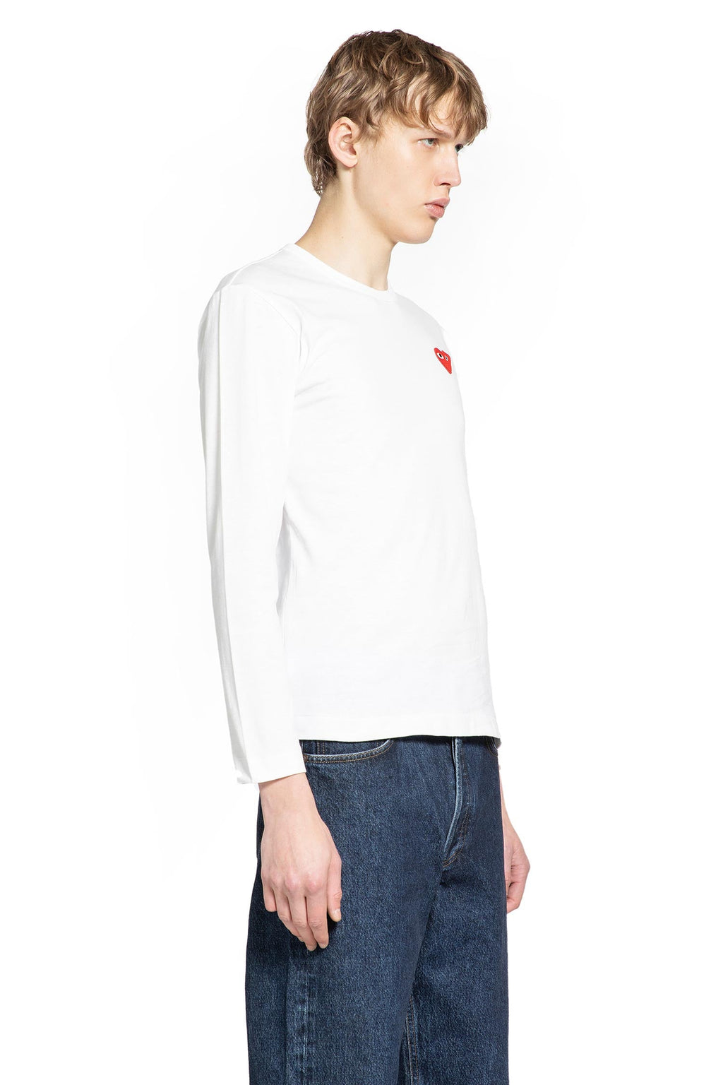 Heart Cotton Long Sleeve T-Shirt Comme des garcons – Гарантія оригінальності – вид ззаду