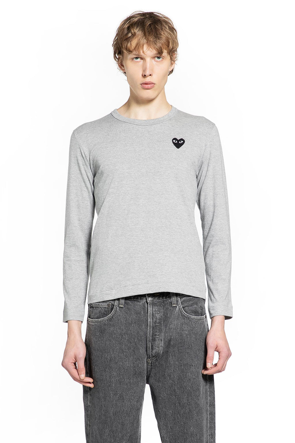 Heart Cotton Long Sleeve T-Shirt Comme des garcons – Гарантія оригінальності – вид ззаду