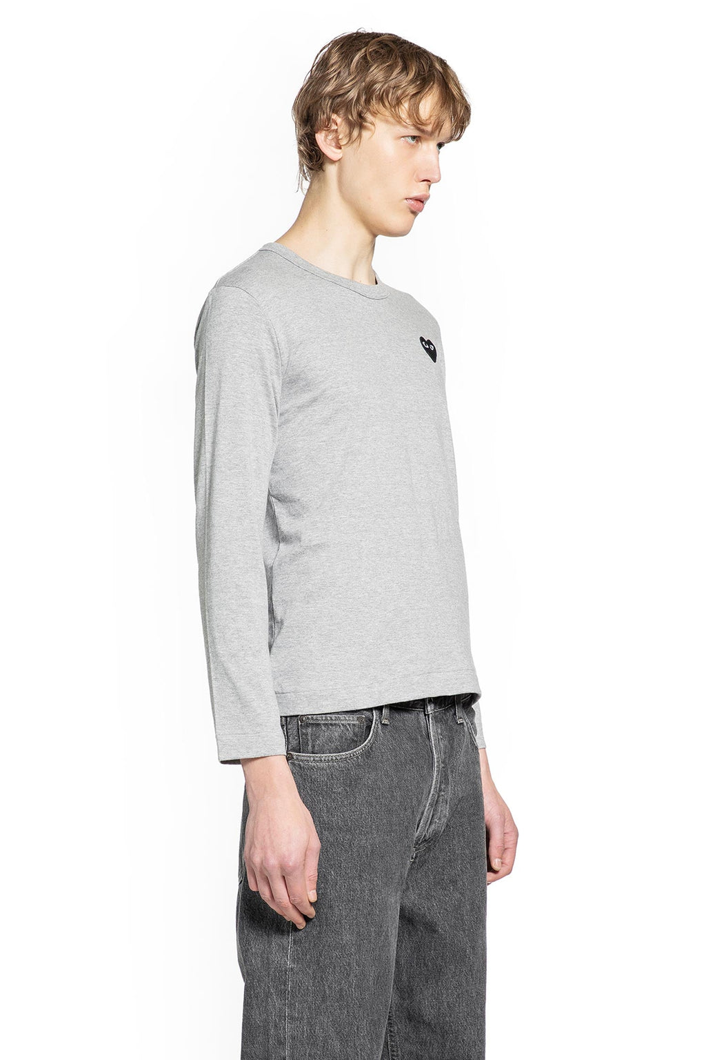 Heart Cotton Long Sleeve T-Shirt Comme des garcons – Гарантія оригінальності – детальний вид