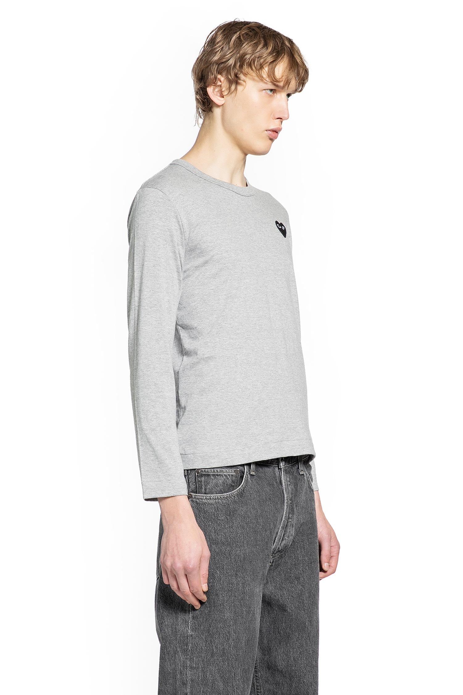 Heart Cotton Long Sleeve T-Shirt Comme des garcons – Гарантія оригінальності – детальний вид