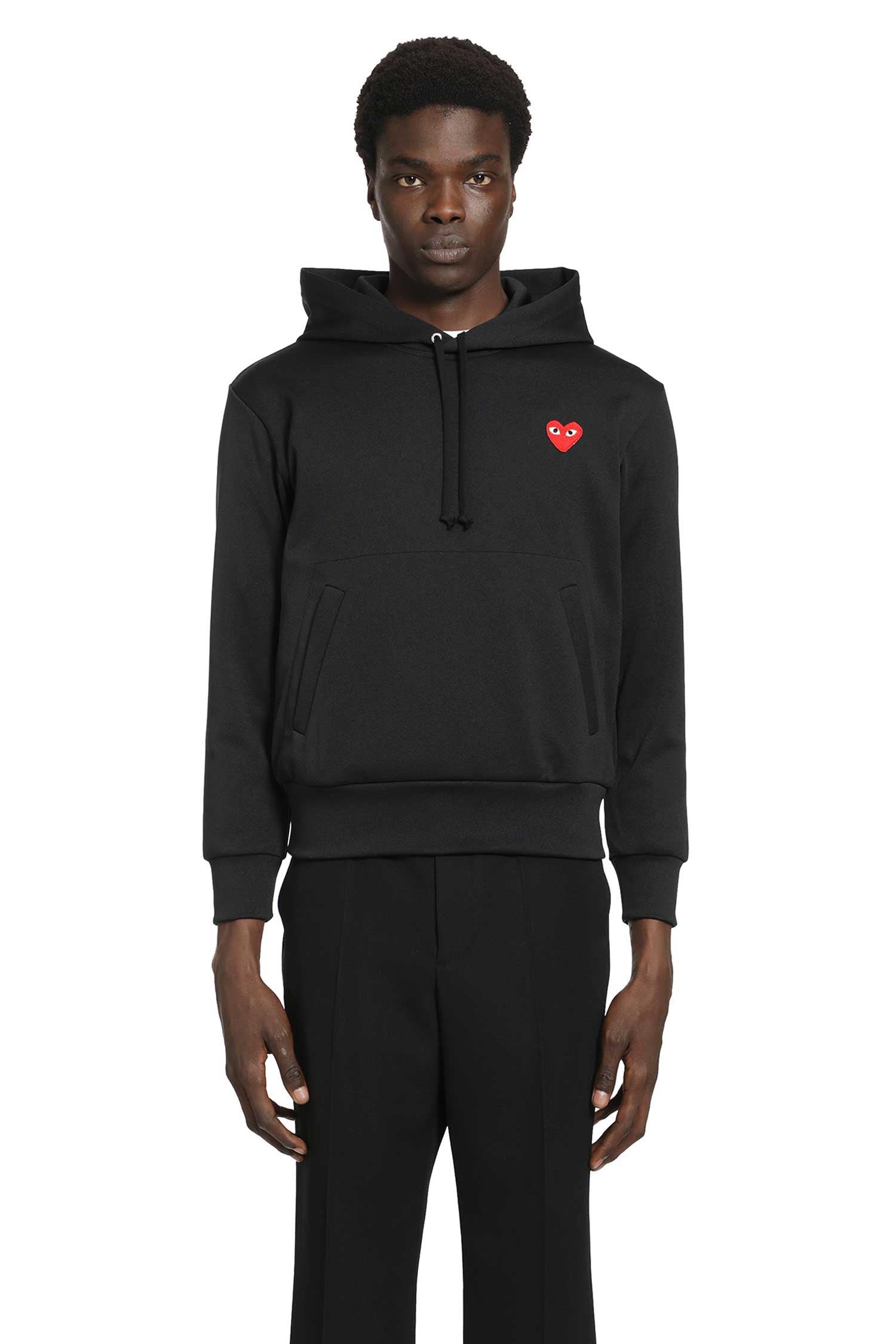 Heart Cotton Jersey Hoodie Comme des garcons оригінал – Купити в Україні – вид ззаду