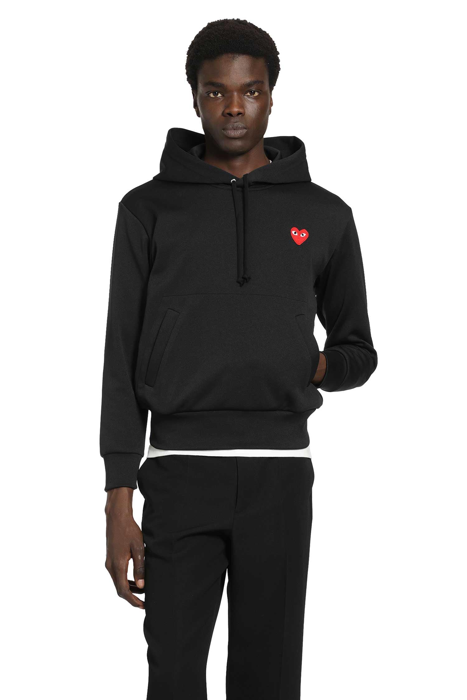 Heart Cotton Jersey Hoodie Comme des garcons оригінал – Купити в Україні – боковий вид