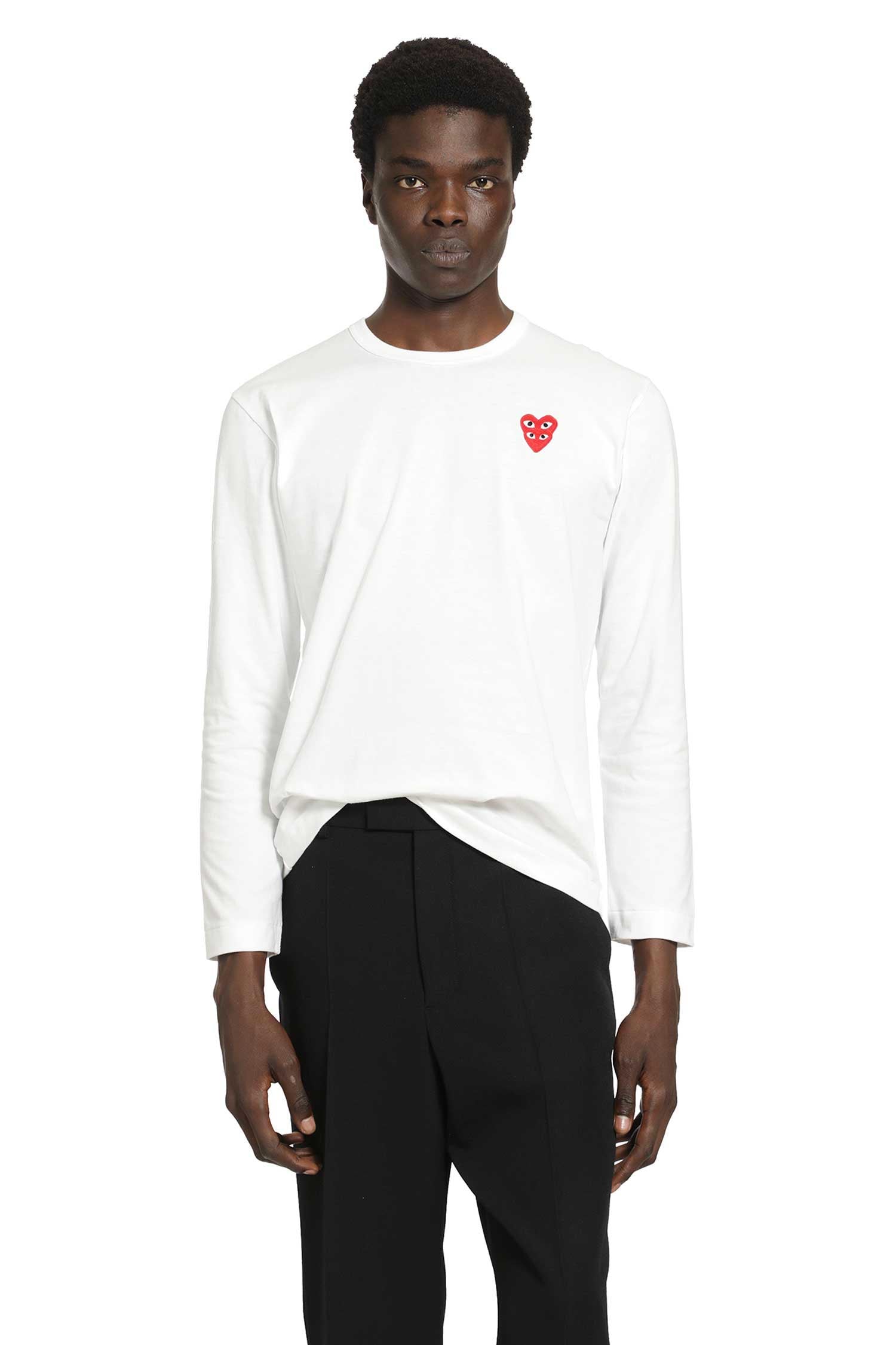 Heart Long Sleeve T-Shirt Comme des garcons оригінал – Купити в Україні – боковий вид