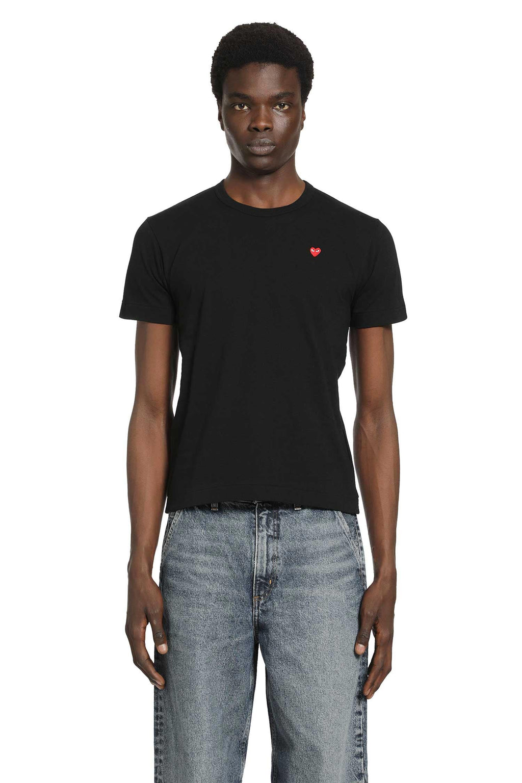 Оригінальна Small Heart Cotton T-Shirt Comme des garcons – боковий вид